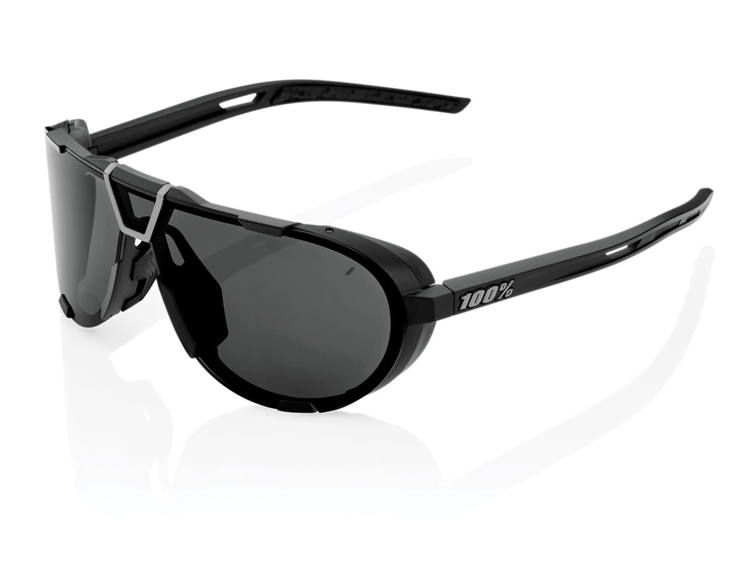 100- Westcraft Smoke Lens Schwarz- Fahrradbrillen- Grsse One Size - Farbe Matte Black - Smoke