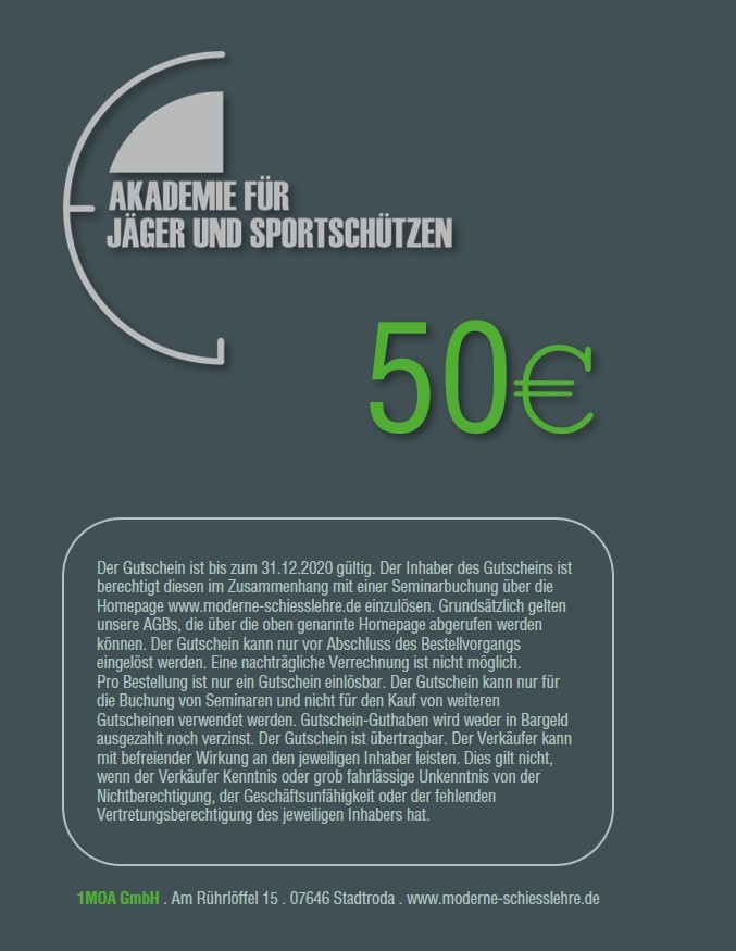 50EUR Seminargutschein