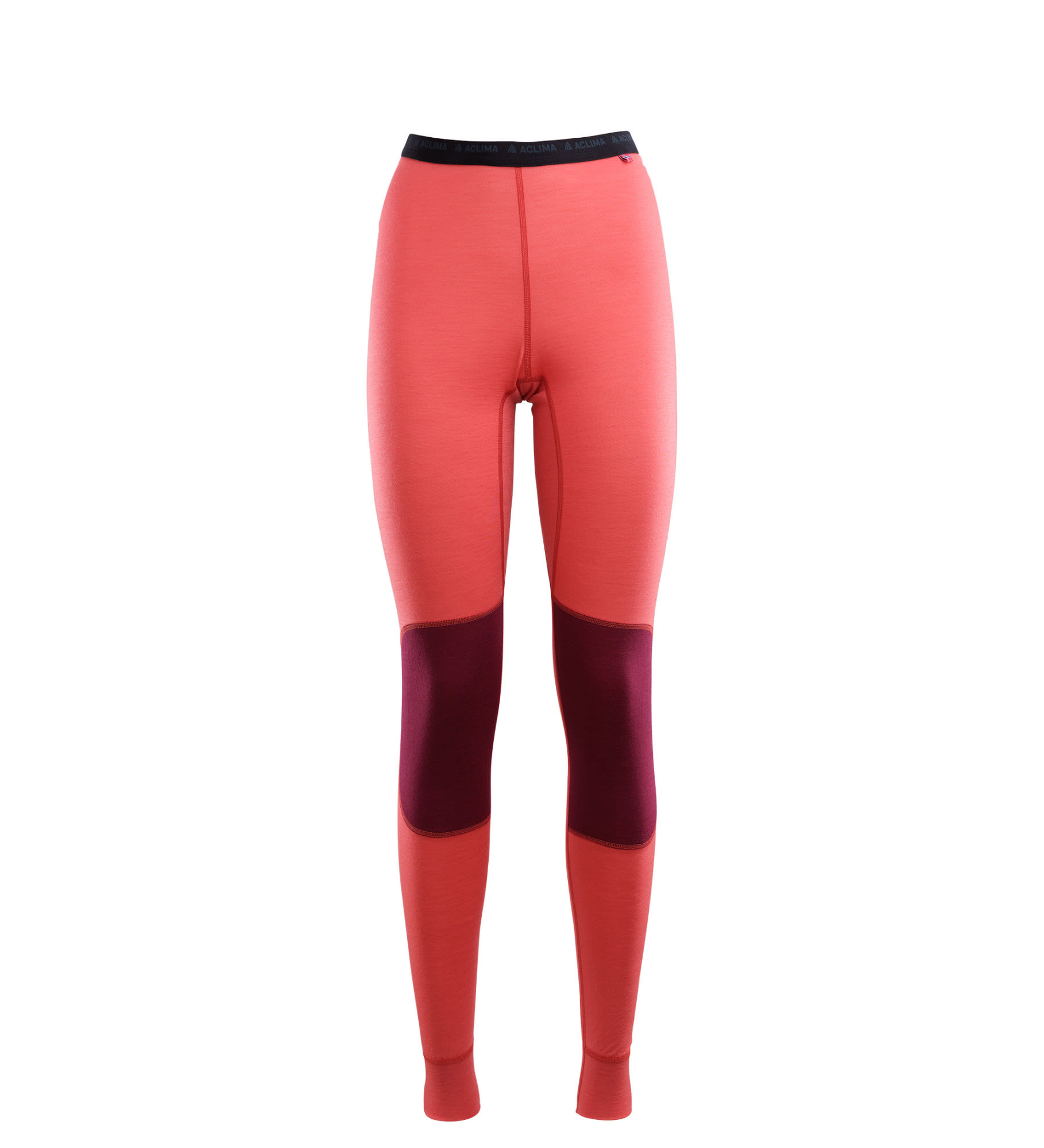 Aclima Lightwool Reinforced Long Pants Rot- Female Merino Leggings und Tights- Grsse S - Farbe Baked Apple - Zinfandel