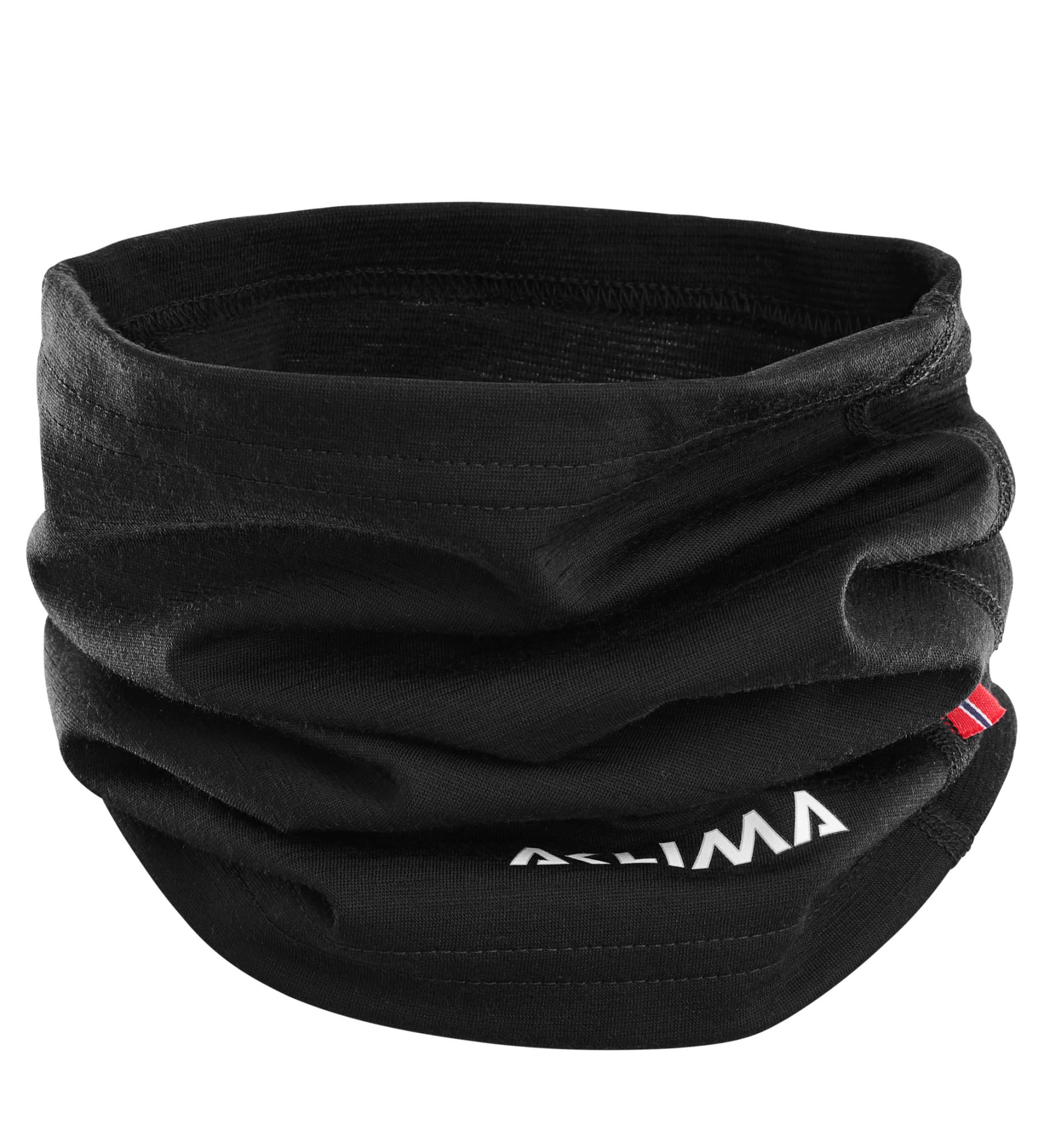 Aclima Warmwool Headover Schwarz- Merino Schals und Halstcher- Grsse One Size - Farbe Jet Black unter Aclima