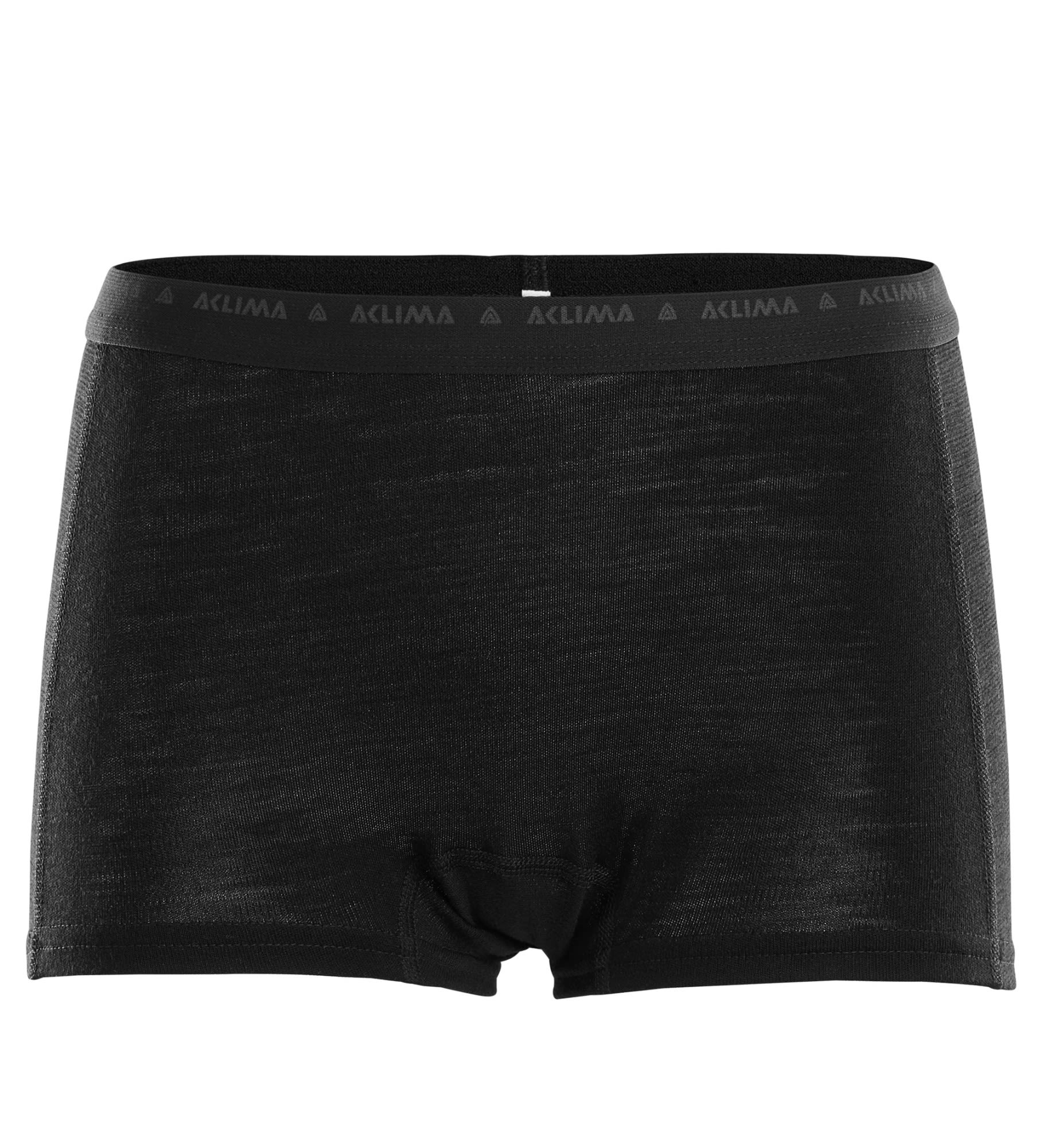 Aclima Warmwool Hipster Schwarz- Female Merino Lange Unterhosen- Grsse XS - Farbe Jet Black unter Aclima