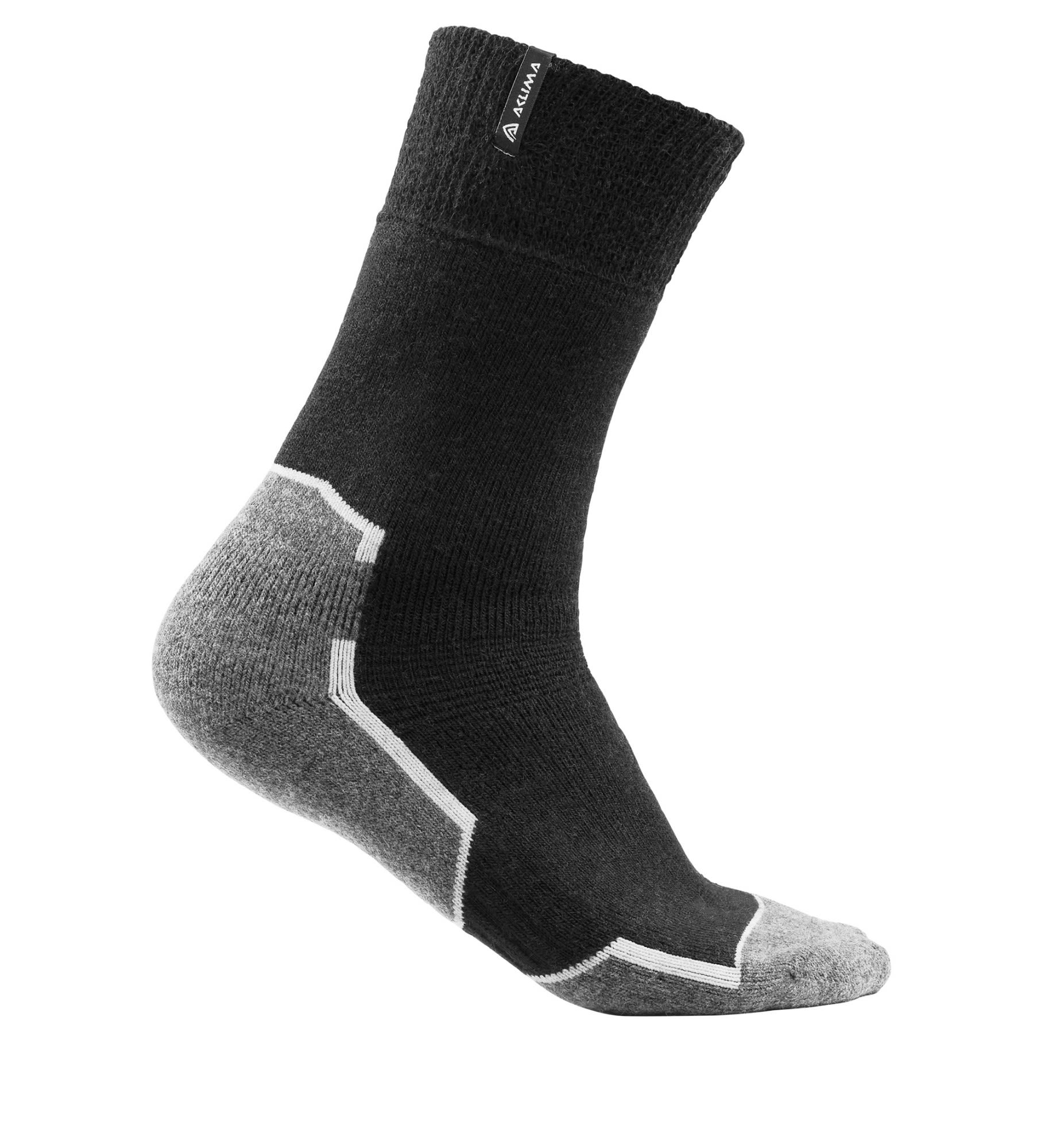 Aclima Warmwool Socks Schwarz- Merino Wander- und Trekkingsocken- Grsse 36 - 39 - Farbe Jet Black unter Aclima