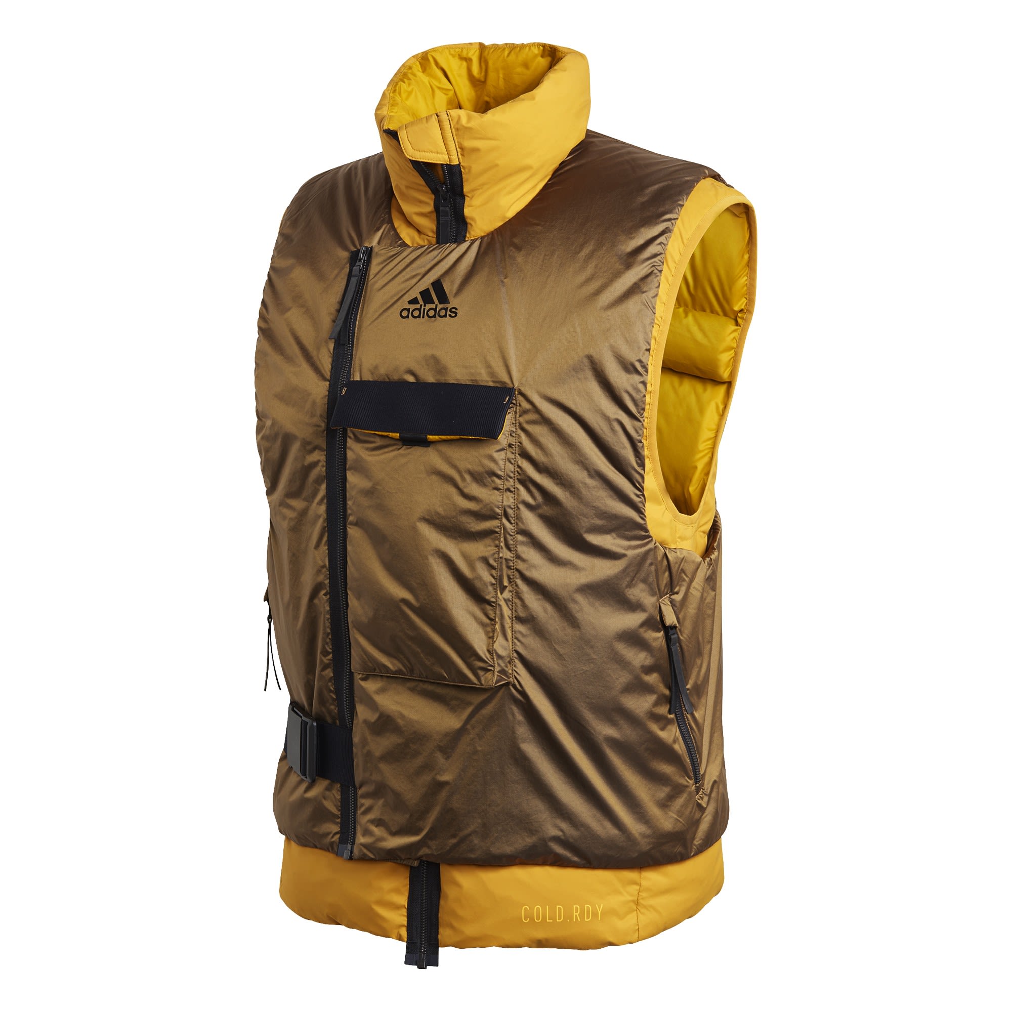 adidas Down Vest Cold-RDY Gelb- Male Daunen Isolationswesten- Grsse XS - Farbe Legacy Gold