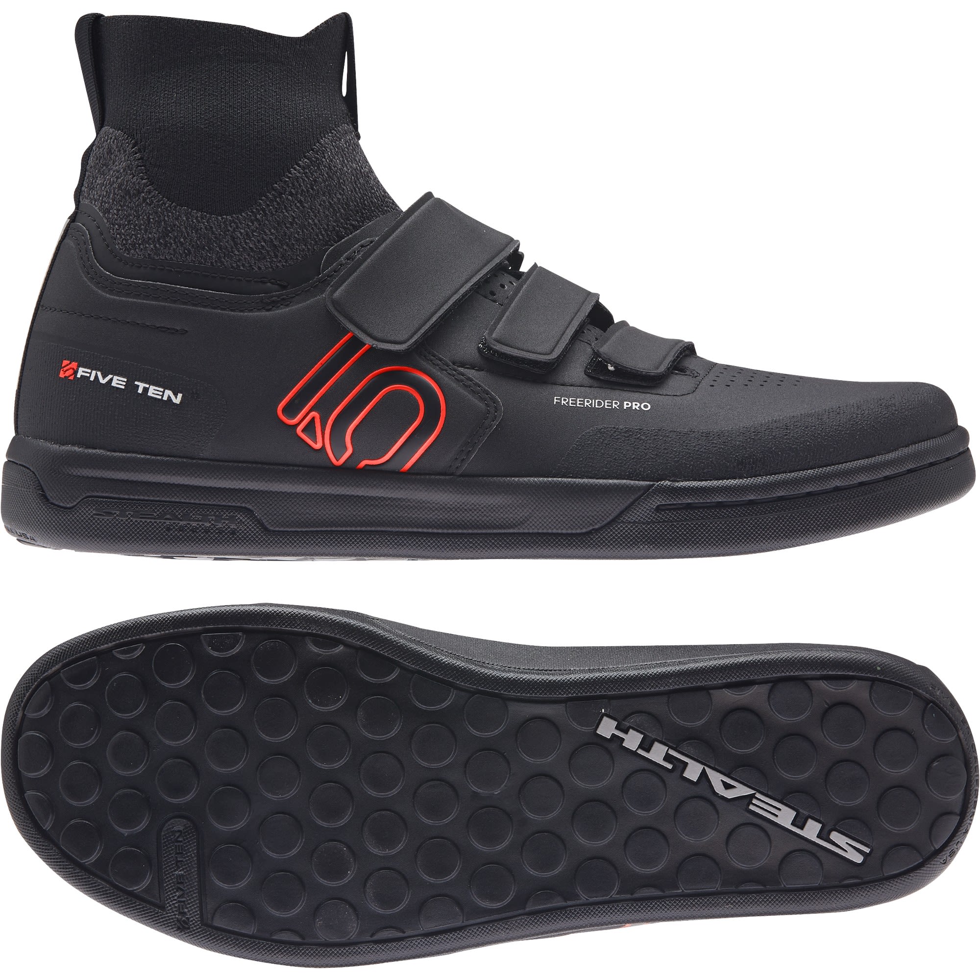 adidas Five Ten Freerider Pro Mid VCS Schwarz- Male Freeride- Grsse EU 40 2-3 - Farbe Core Black - Solar Red - Grey Three