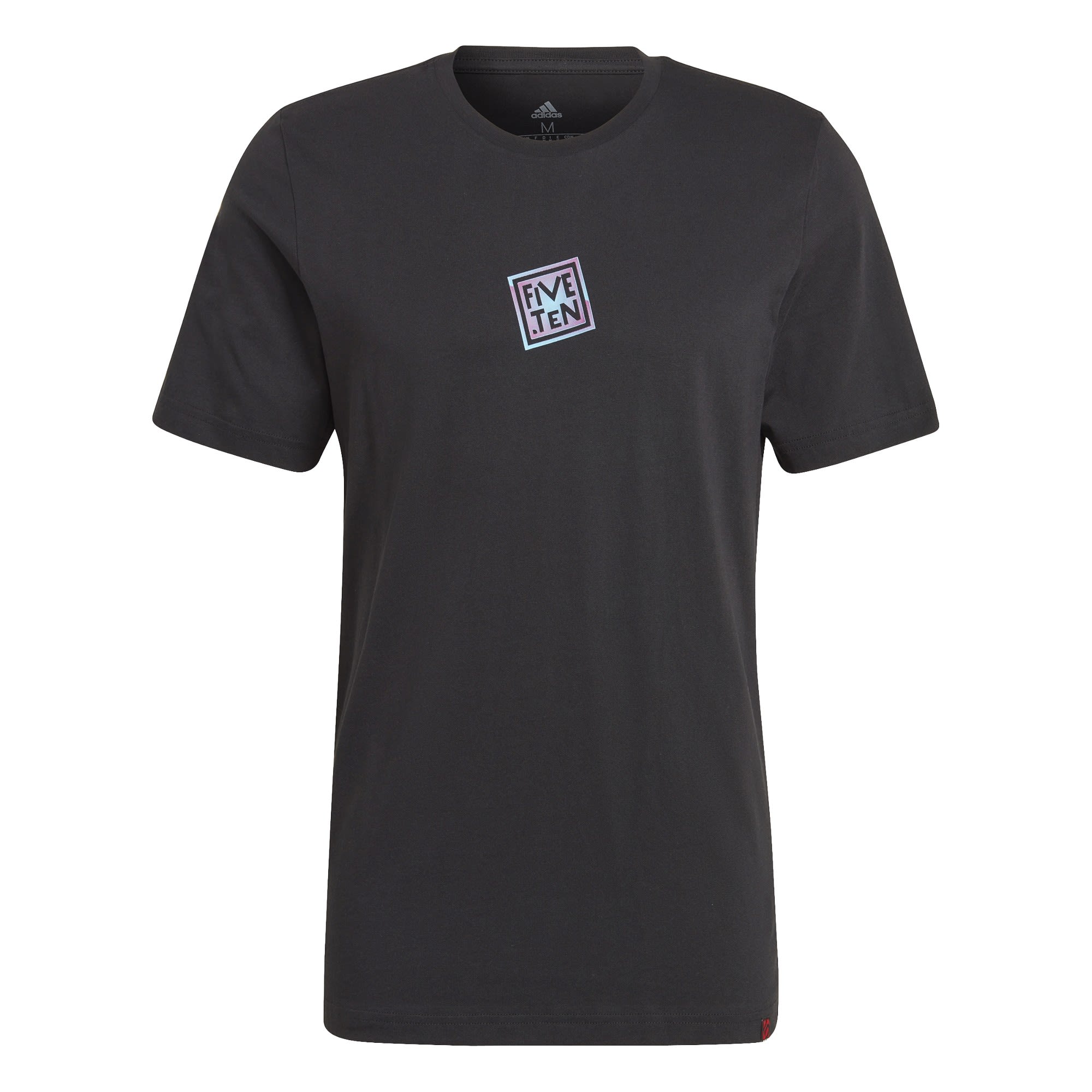 adidas Five Ten Logo Tee Schwarz- Male Kurzarm-Shirts- Grsse S - Farbe Black