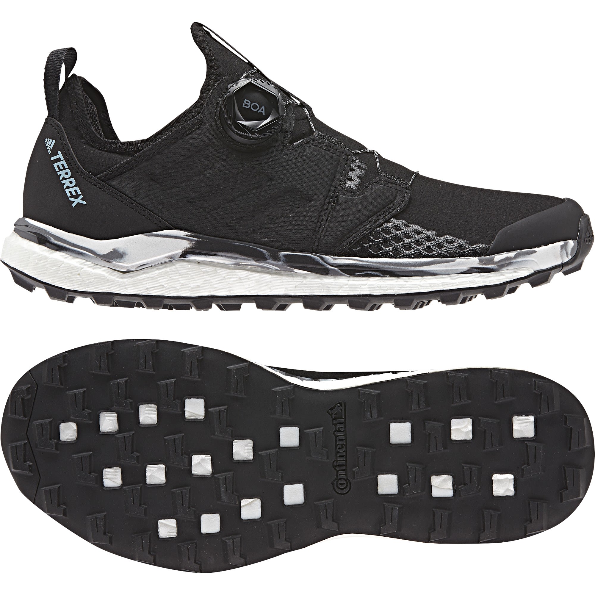 adidas Terrex Agravic Boa Schwarz- Female Trailrunning- und Laufschuhe- Grsse EU 36 2-3 - Farbe Core Black - Non-Dyed - Carbon