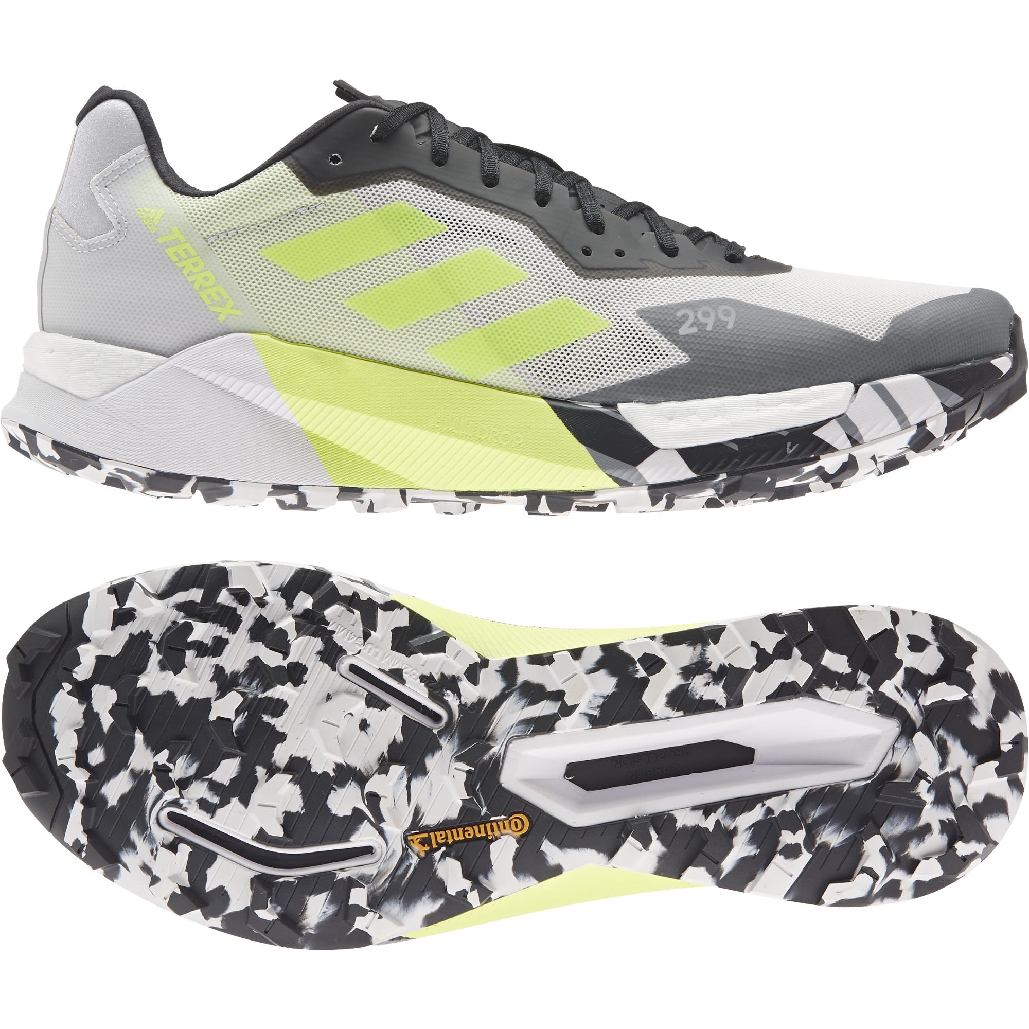 adidas Terrex Agravic Ultra Grau - Weiss- Male Trailrunning- und Laufschuhe- Grsse EU 42 - Farbe Ftwr White - Grey Two - Core Black