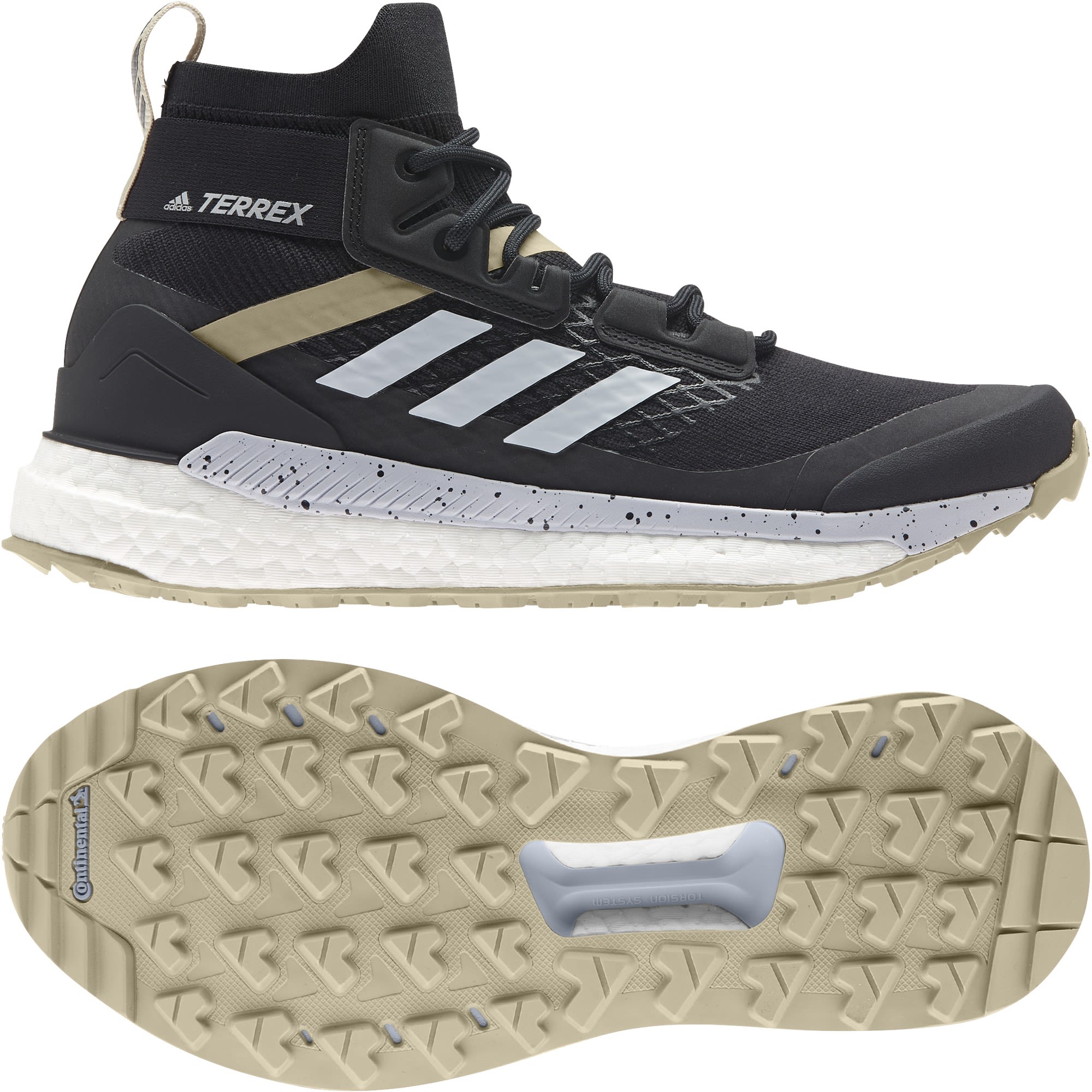 adidas Terrex Free Hiker Primeblue Schwarz- Female Hiking- und Approach-Schuhe- Grsse EU 37 1-3 - Farbe Core Black - Grey Four - Savannah