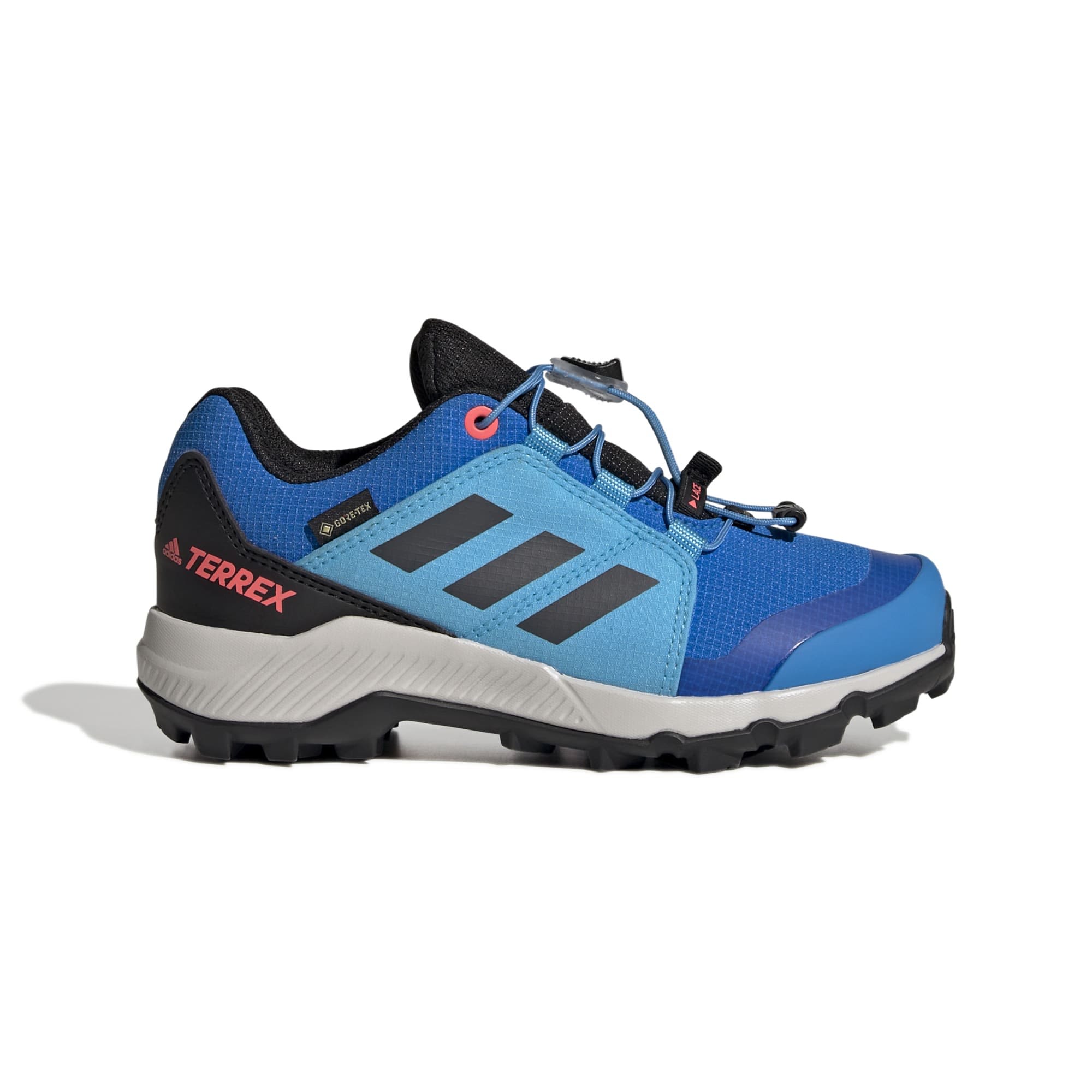 adidas Terrex Gtx(R)(R) Kids Blau- Gore-Tex(R) Hiking- und Approachschuhe- Grsse EU 30-5 - Farbe Blue Rush - Grey Six - Turbo
