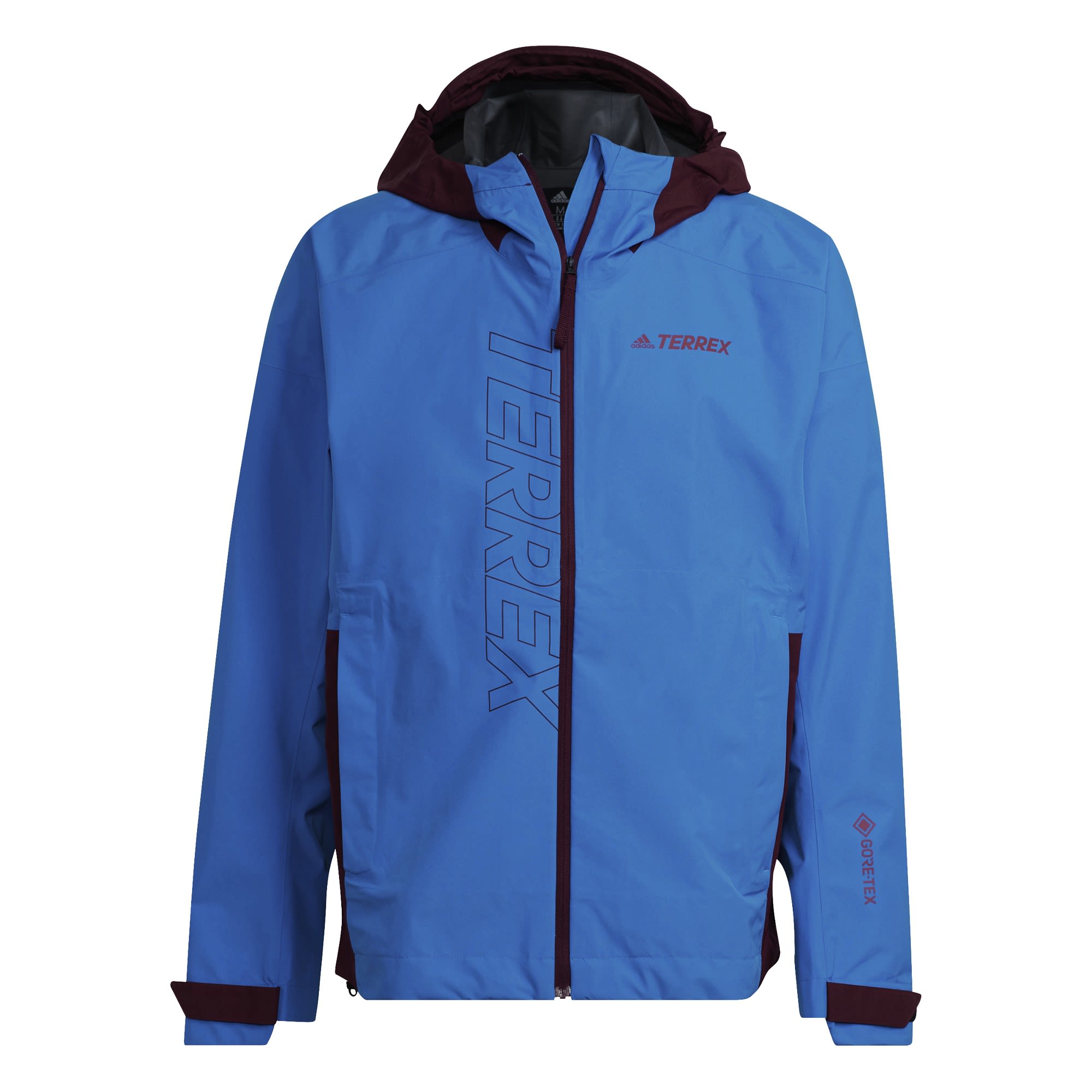 adidas Terrex Gtx(R)(R) Paclite Jacket Blau- Male Gore-Tex(R) Anoraks- Grsse L - Farbe Shock Blue - Shadow Red