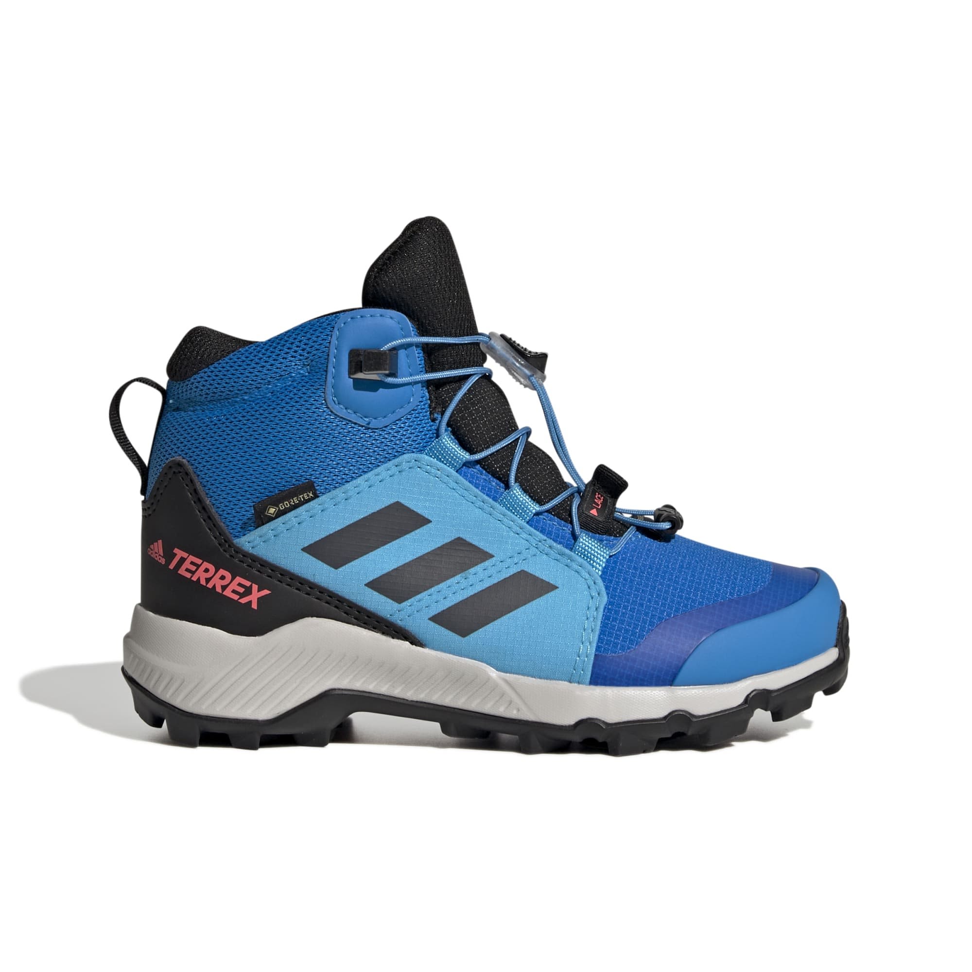 adidas Terrex Mid Gtx(R)(R) Kids Blau- Gore-Tex(R) Hiking- und Approach-Schuhe- Grsse EU 30-5 - Farbe Blue Rush - Grey Six - Turbo