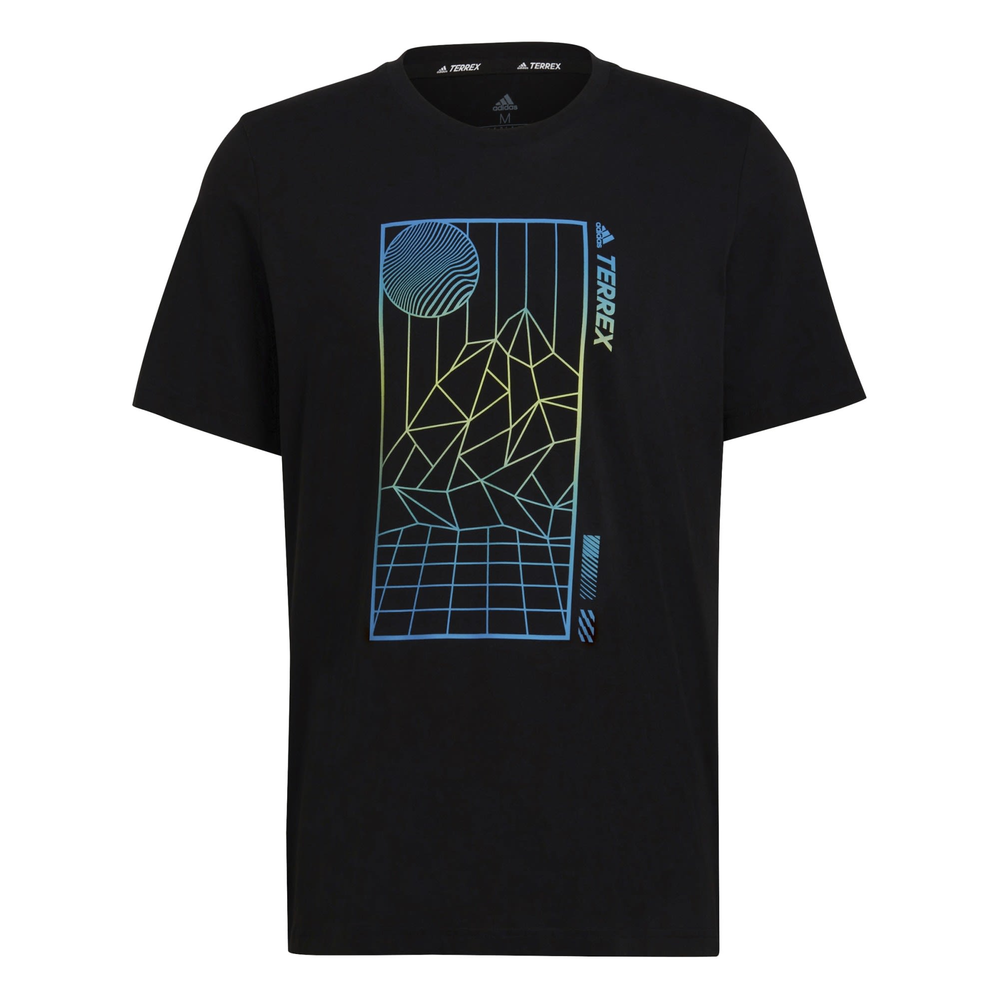 adidas Terrex Mountain FUN Graphic Tee Schwarz- Male T-Shirts- Grsse L - Farbe Black