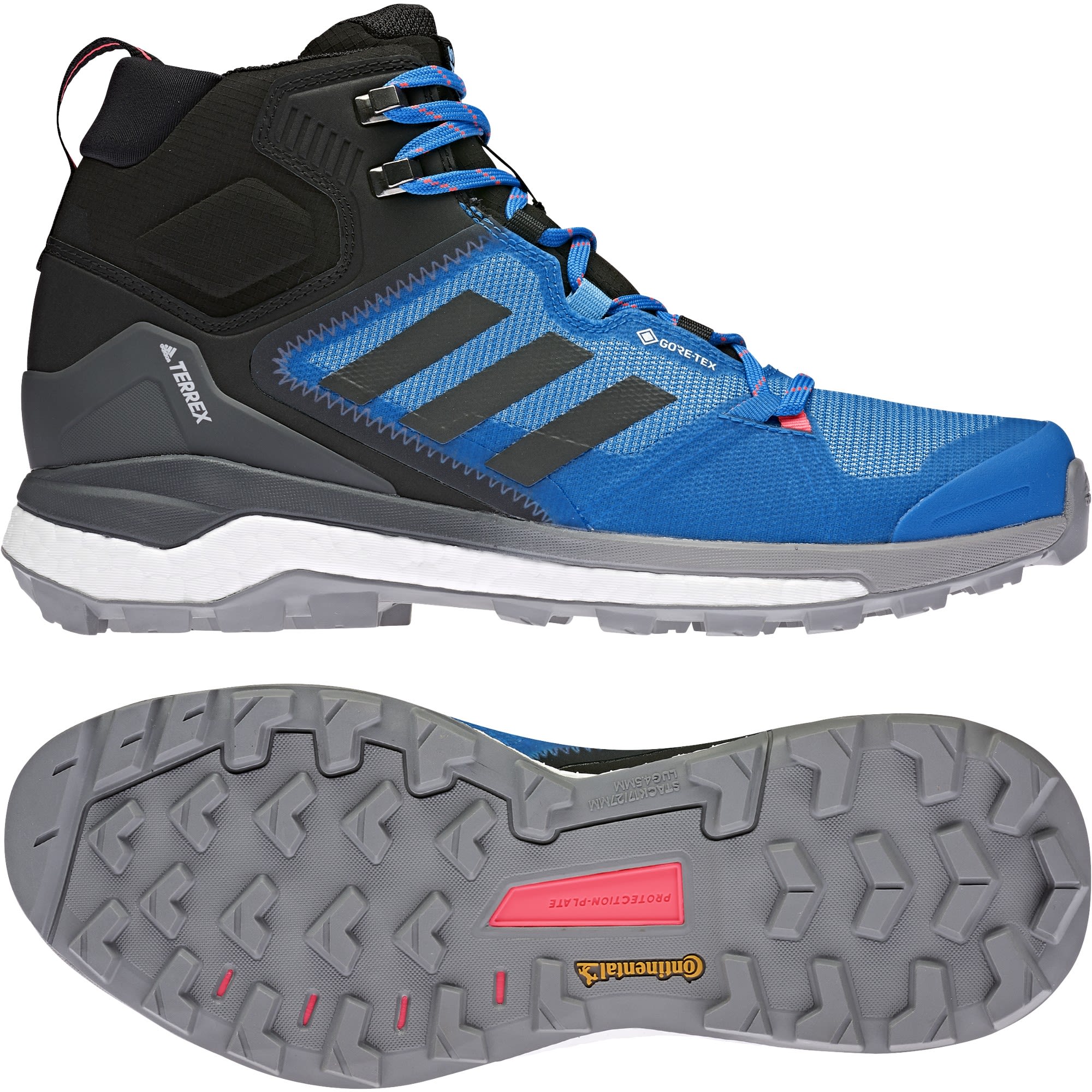 adidas Terrex Skychaser 2 Mid Gtx(R)(R) Blau- Male Gore-Tex(R) Hiking- und Approachschuhe- Grsse EU 40 2-3 - Farbe Blue Rush - Grey Six - Turbo