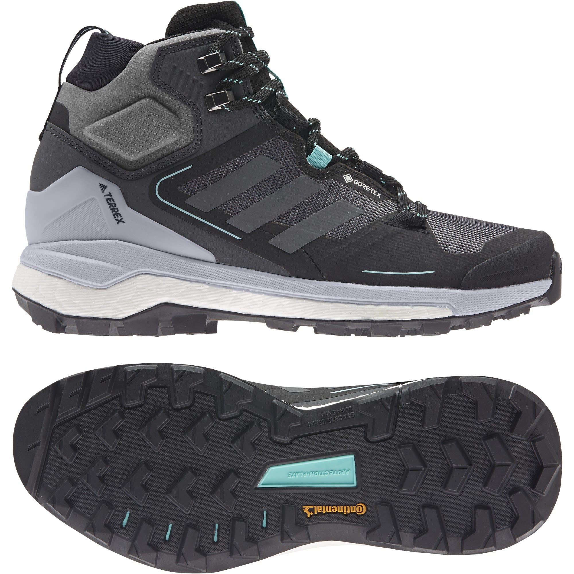 adidas Terrex Skychaser 2 Mid Gtx(R)(R) Grau- Female Gore-Tex(R) Hiking- und Approachschuhe- Grsse EU 36 2-3 - Farbe Grey Six - Grey Four - Halo Silver