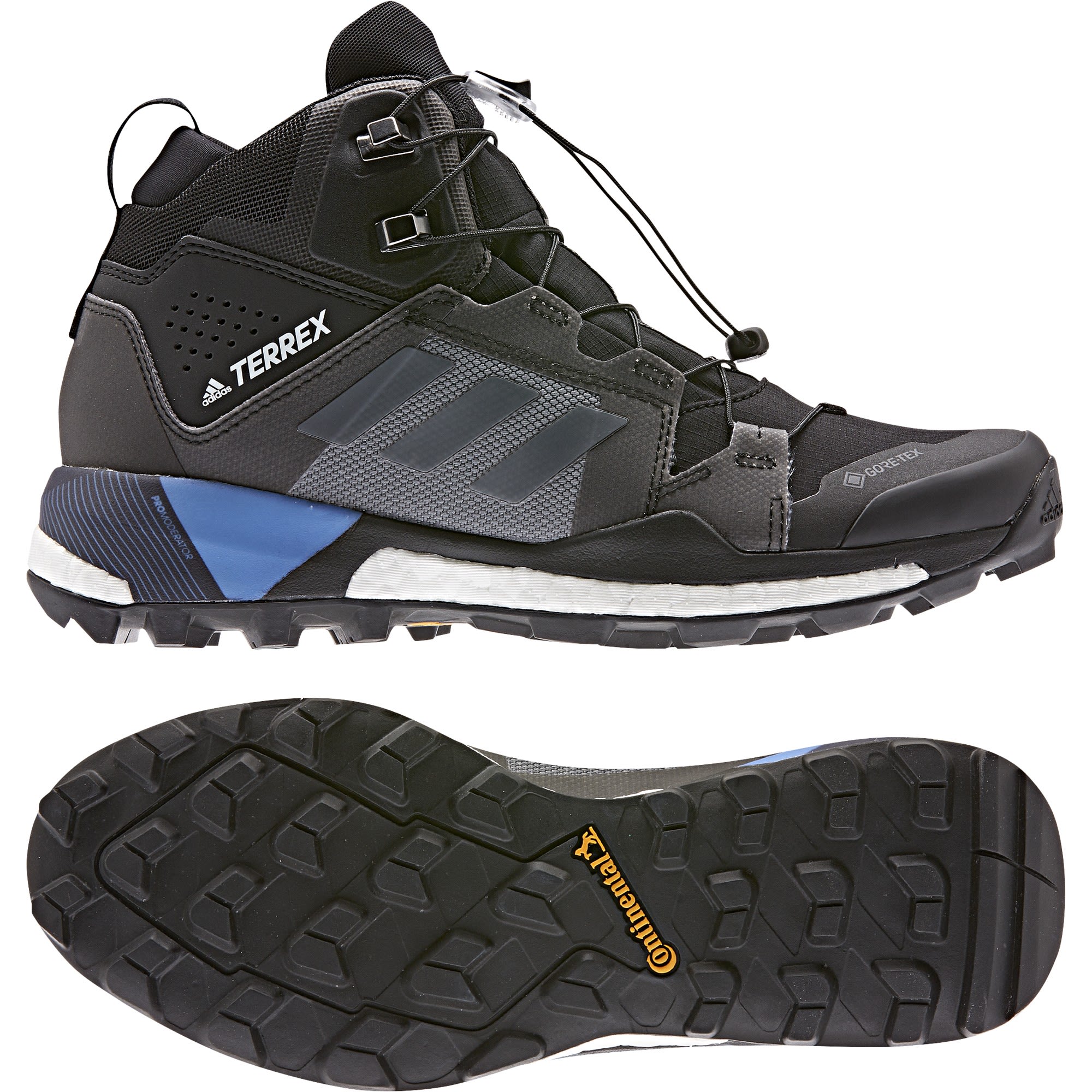 adidas Terrex Skychaser XT Mid Gtx(R)(R) Schwarz- Female Gore-Tex(R) Wander- und Trekkingstiefel- Grsse EU 37 1-3 - Farbe Core Black - Grey Four - Real Blue