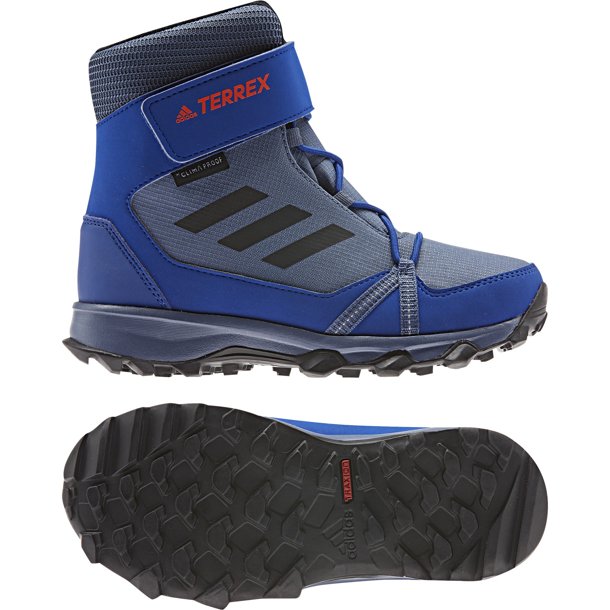 adidas Terrex Snow CF CP CW Kids (Vorgngermodell) Blau- PrimaLoft(R) Winterstiefel und -schuhe- Grsse EU 30 - Farbe Tech Ink - Core Black - Active Orange