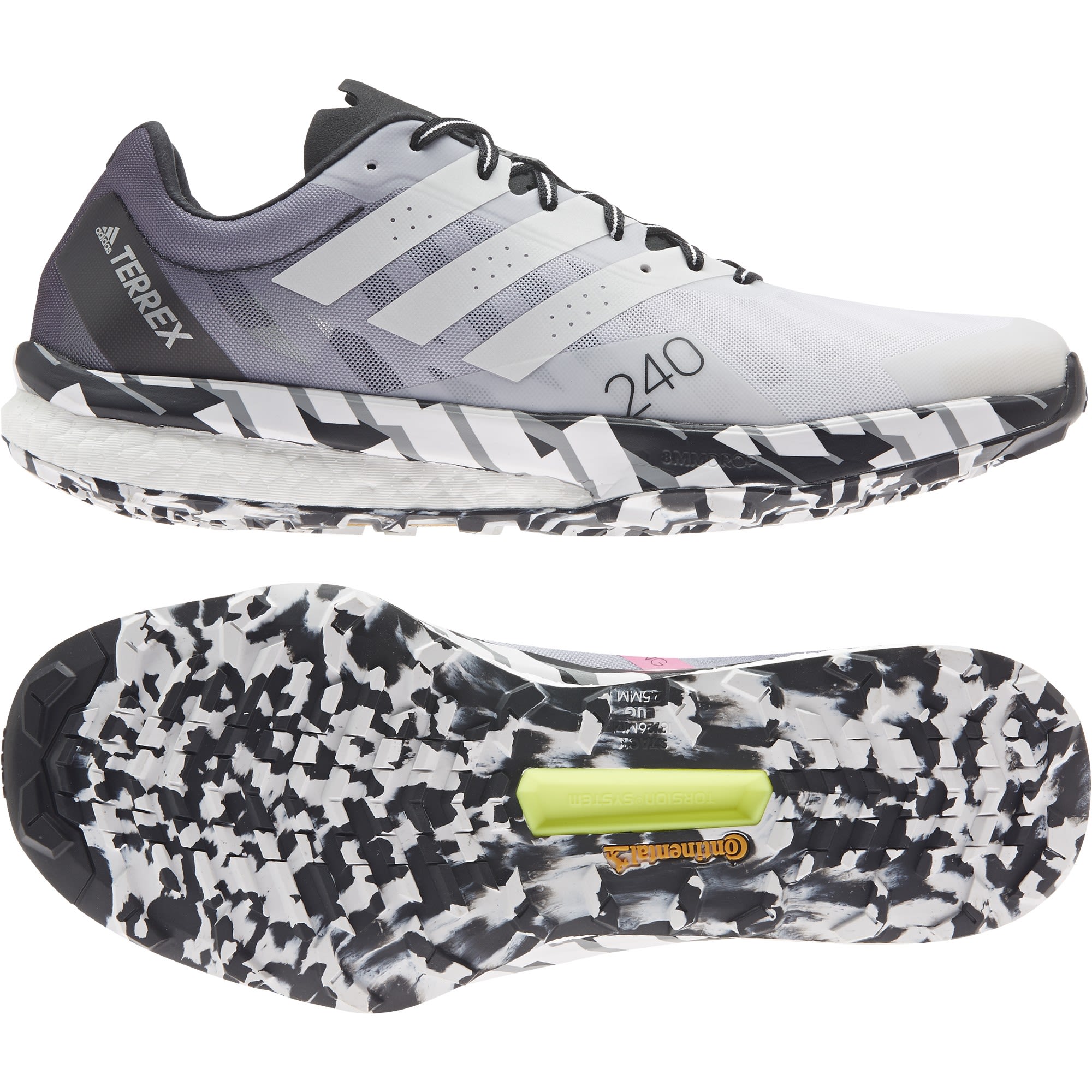 adidas Terrex Speed Ultra Weiss- Male Trailrunning- und Laufschuhe- Grsse EU 40 - Farbe Ftwr White - Crystal White - Core Black