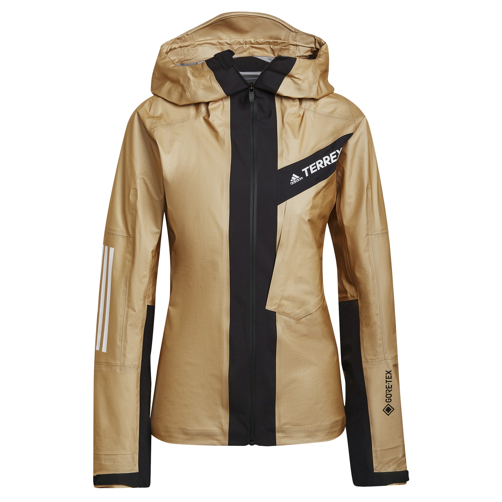 adidas Terrex Techrock Light Gtx(R)(R) Jacket Braun- Female Gore-Tex(R) Windbreaker- Grsse XL - Farbe Mesa