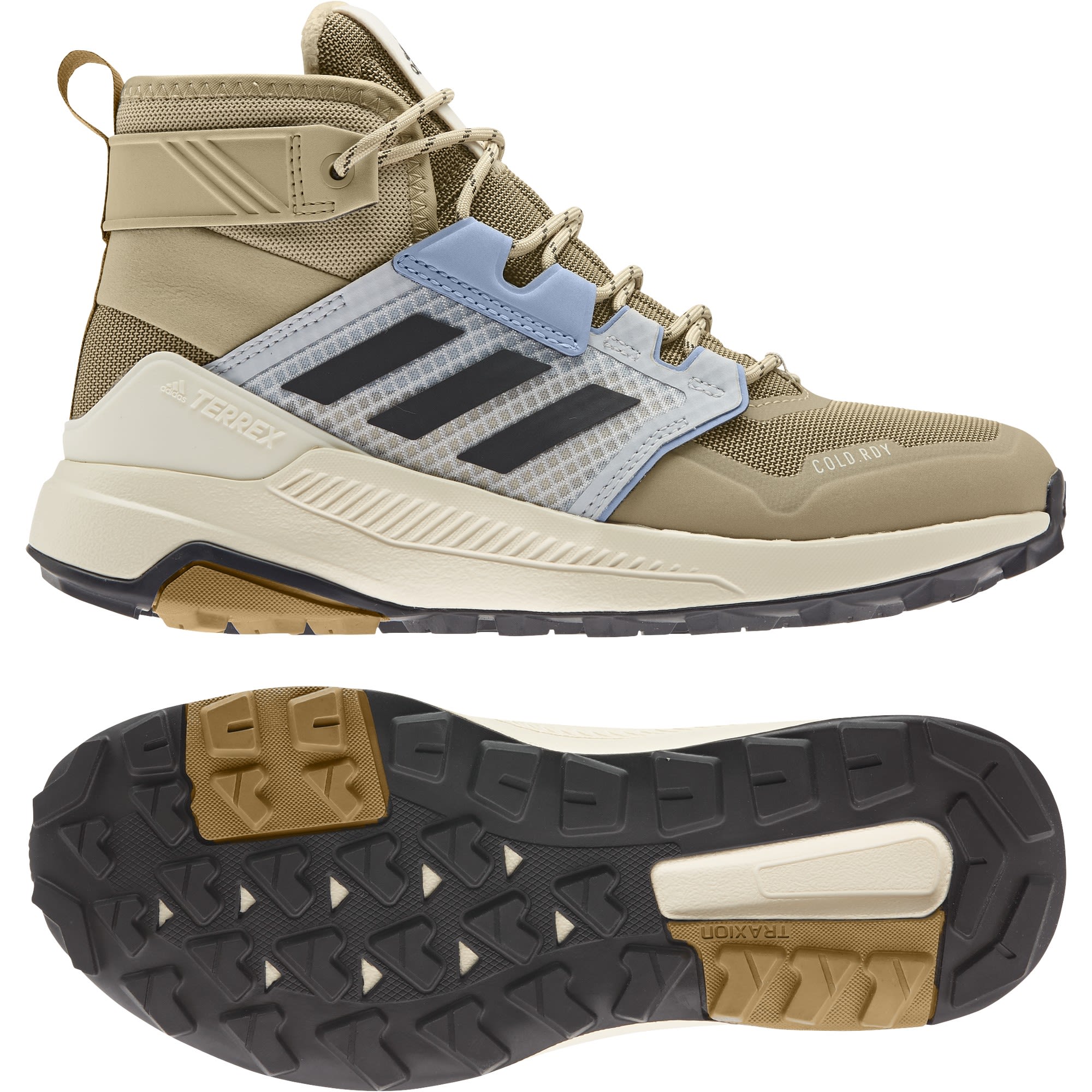 adidas Terrex Trailmaker Mid Cold-RDY Beige- Female PrimaLoft(R) Wasserfeste Winterstiefel- Grsse EU 44 - Farbe Beige Tone - Core Black - Ambient Sky