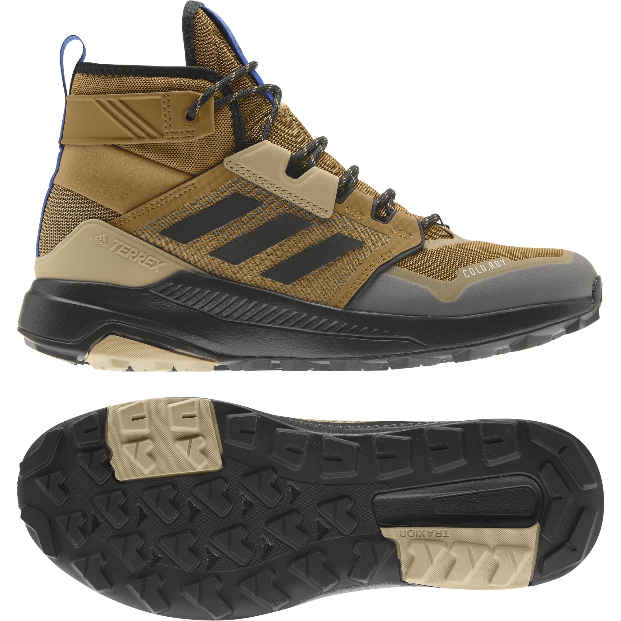 adidas Terrex Trailmaker Mid Cold-RDY Braun- Male PrimaLoft(R) Wasserfeste Winterstiefel- Grsse EU 40 - Farbe Mesa - Core Black - Beige Tone