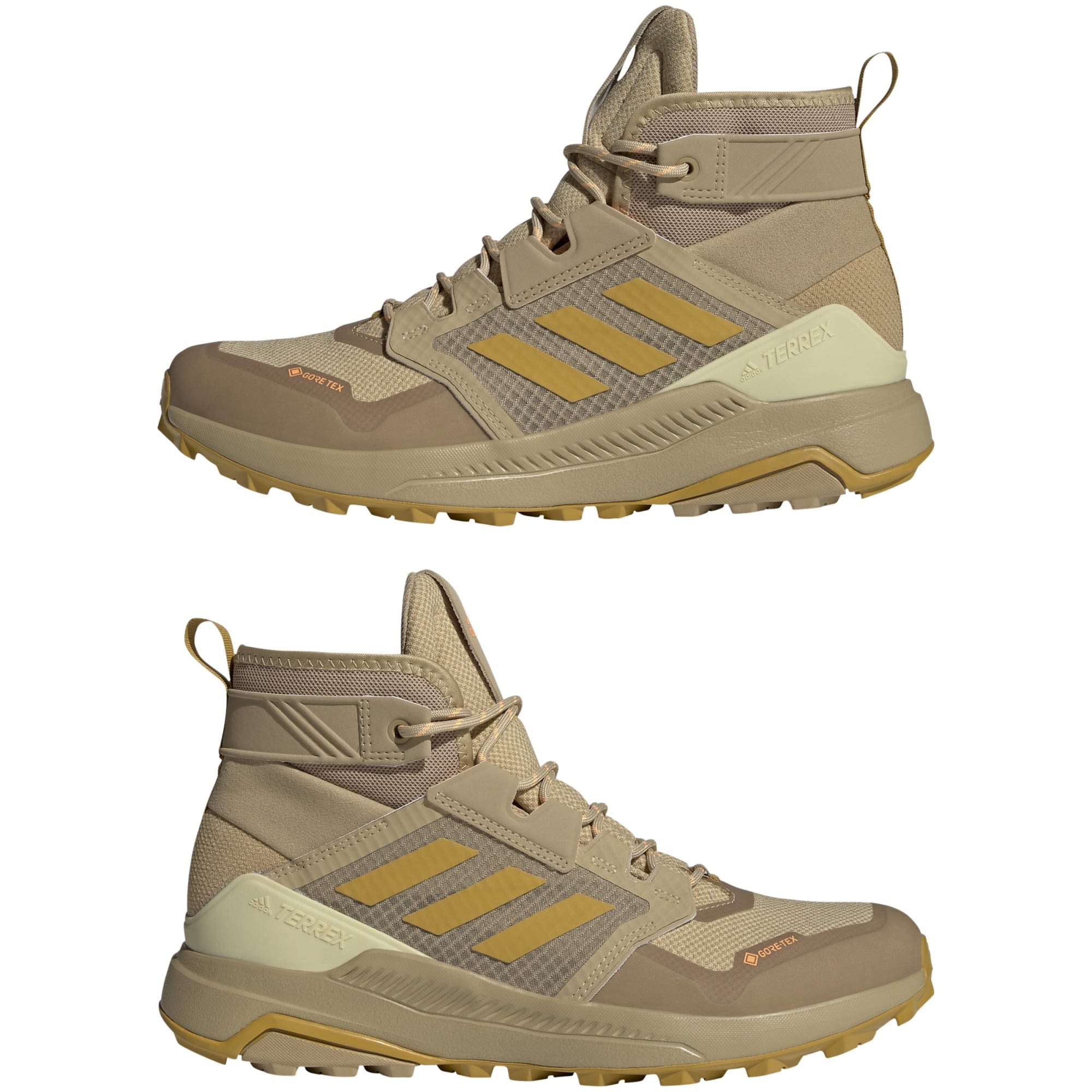 adidas Terrex Trailmaker Mid Gtx(R)(R) Beige- Male Gore-Tex(R) Hiking- und Approach-Schuhe- Grsse EU 44 - Farbe Beige Tone - Victory Gold - Flash Orange