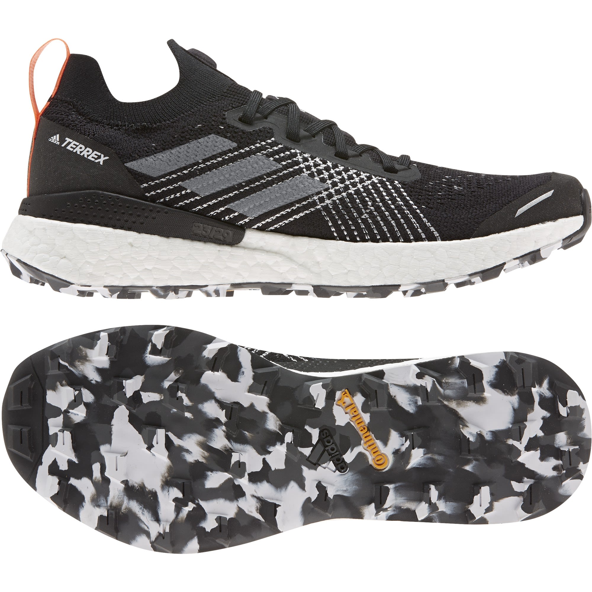 adidas Terrex Two Ultra Parley Schwarz- Male Trailrunning- und Laufschuhe- Grsse EU 40 - Farbe Core Black - Grey Three - Blue Spirit
