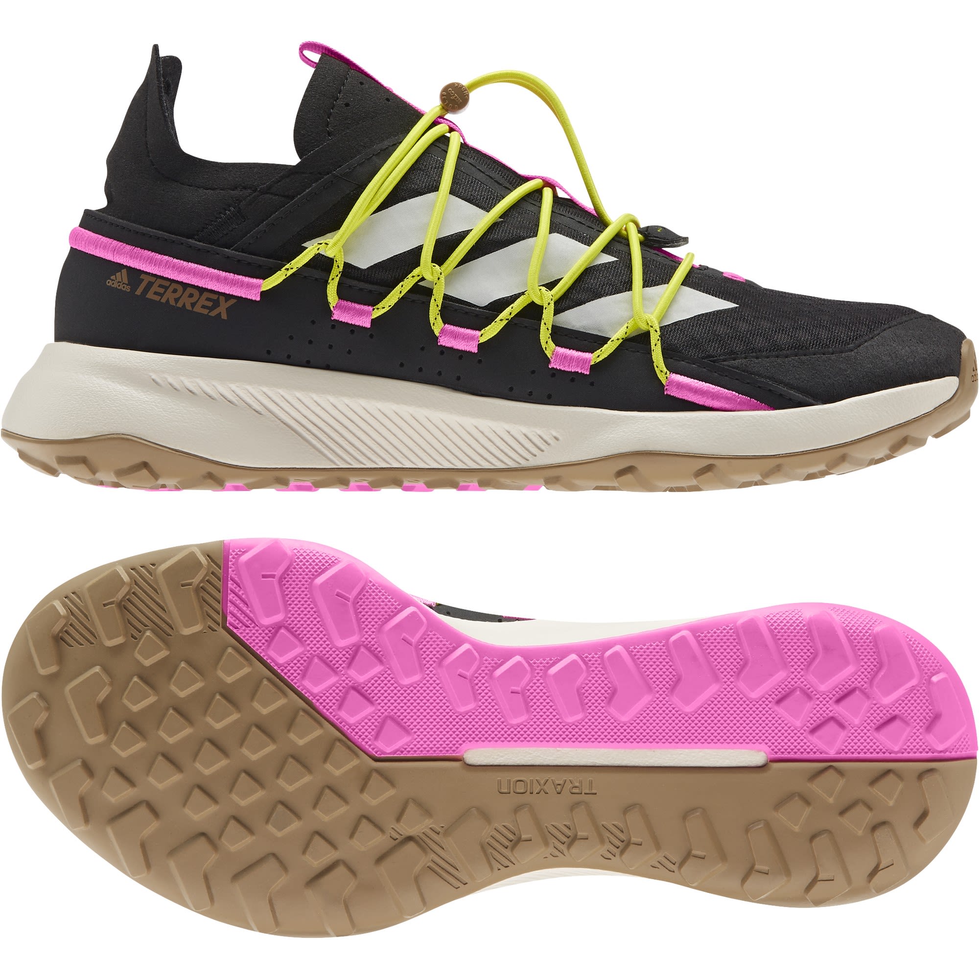 adidas Terrex Voyager 21 Schwarz- Female Trailrunning- und Laufschuhe- Grsse EU 37 1-3 - Farbe Core Black - Chalk White - Screaming Pink