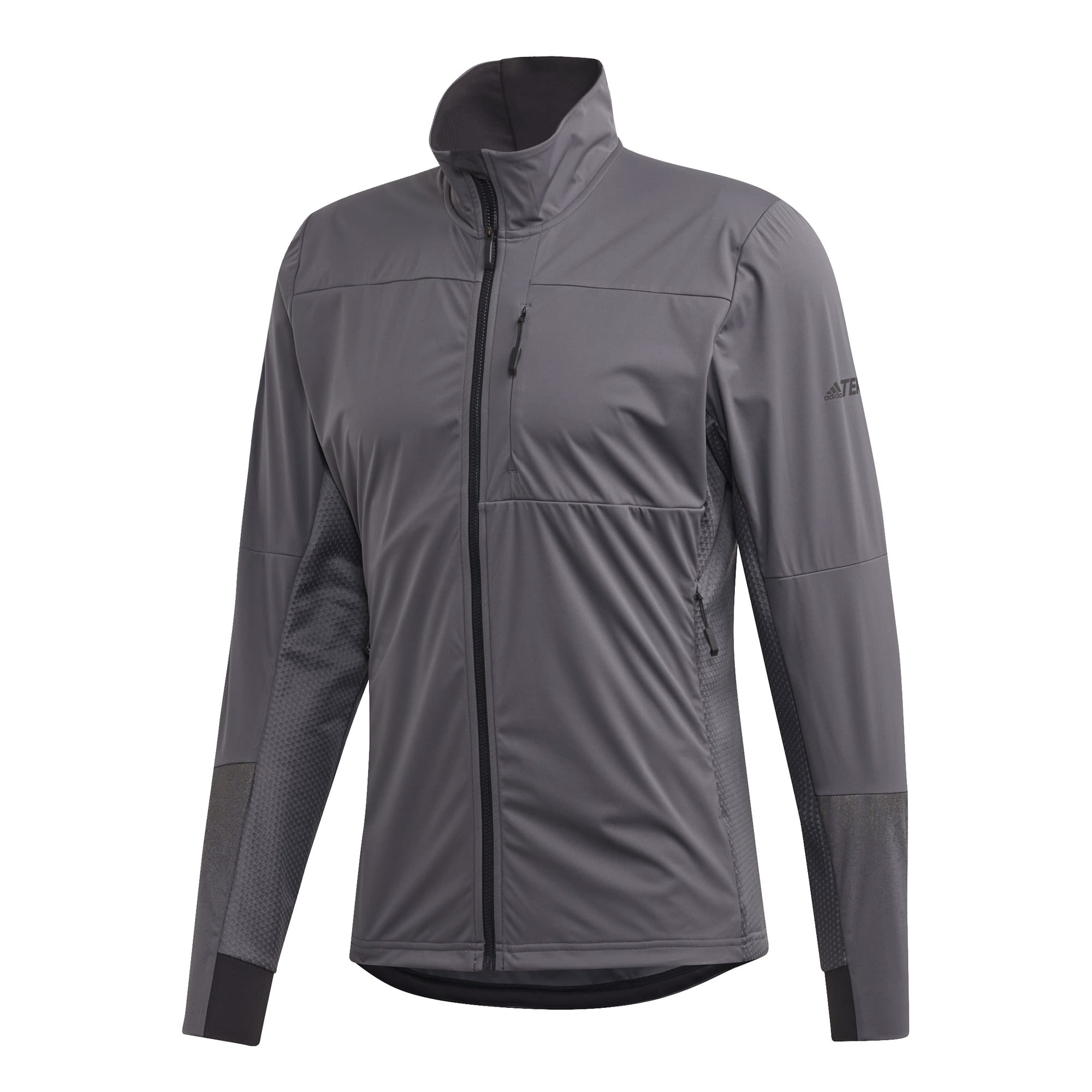 adidas Terrex Xperior Jacket Grau- Male Anoraks- Grsse S - Farbe Grey Five