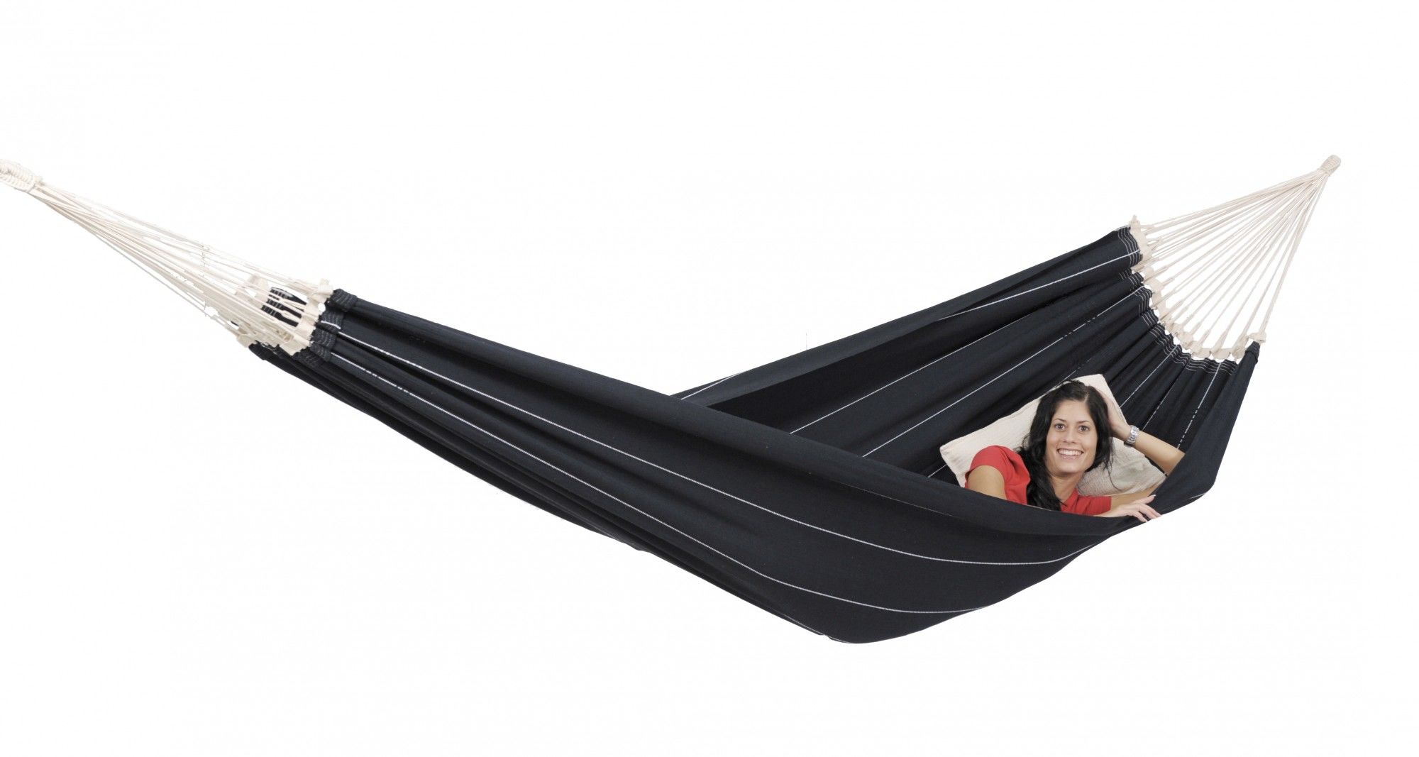 Amazonas Hngematte Barbados Gestreift - Schwarz- Hngematten und -sthle- Grsse One Size - Farbe Black
