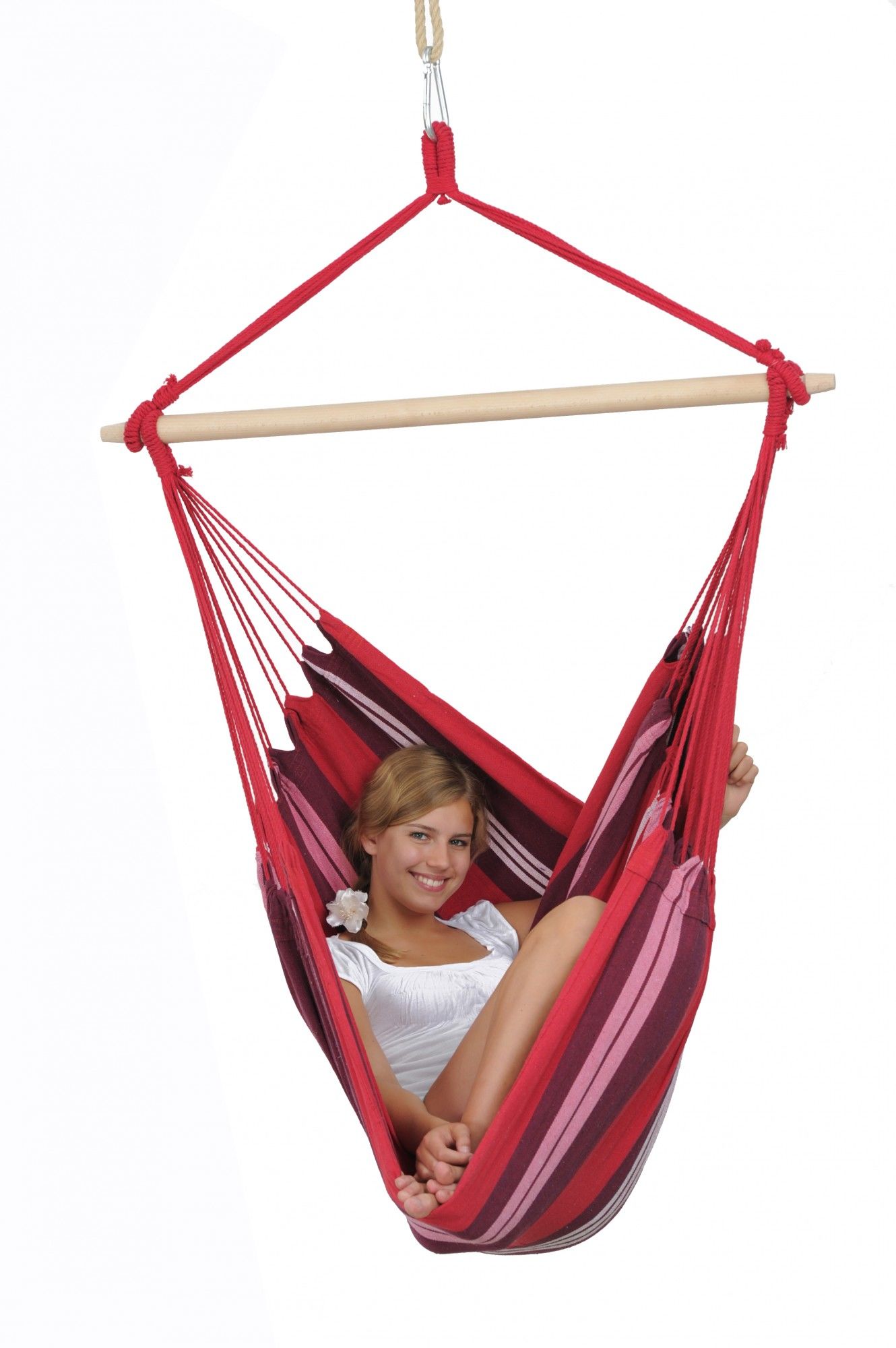 Amazonas Hngesitz Havanna Elltex Gestreift - Lila - Rot- Hngematten und -sthle- Grsse One Size - Farbe Fuego