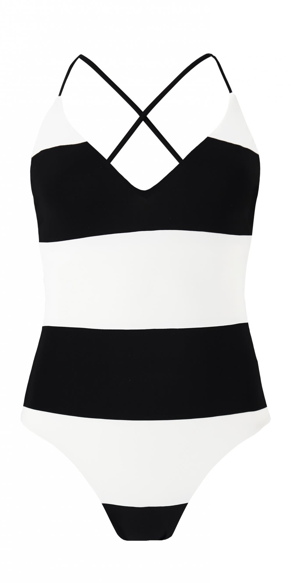 Barts Avocah Plunge ONE Piece Gestreift - Schwarz- Female Kombinationen- Grsse 34 - Farbe Black