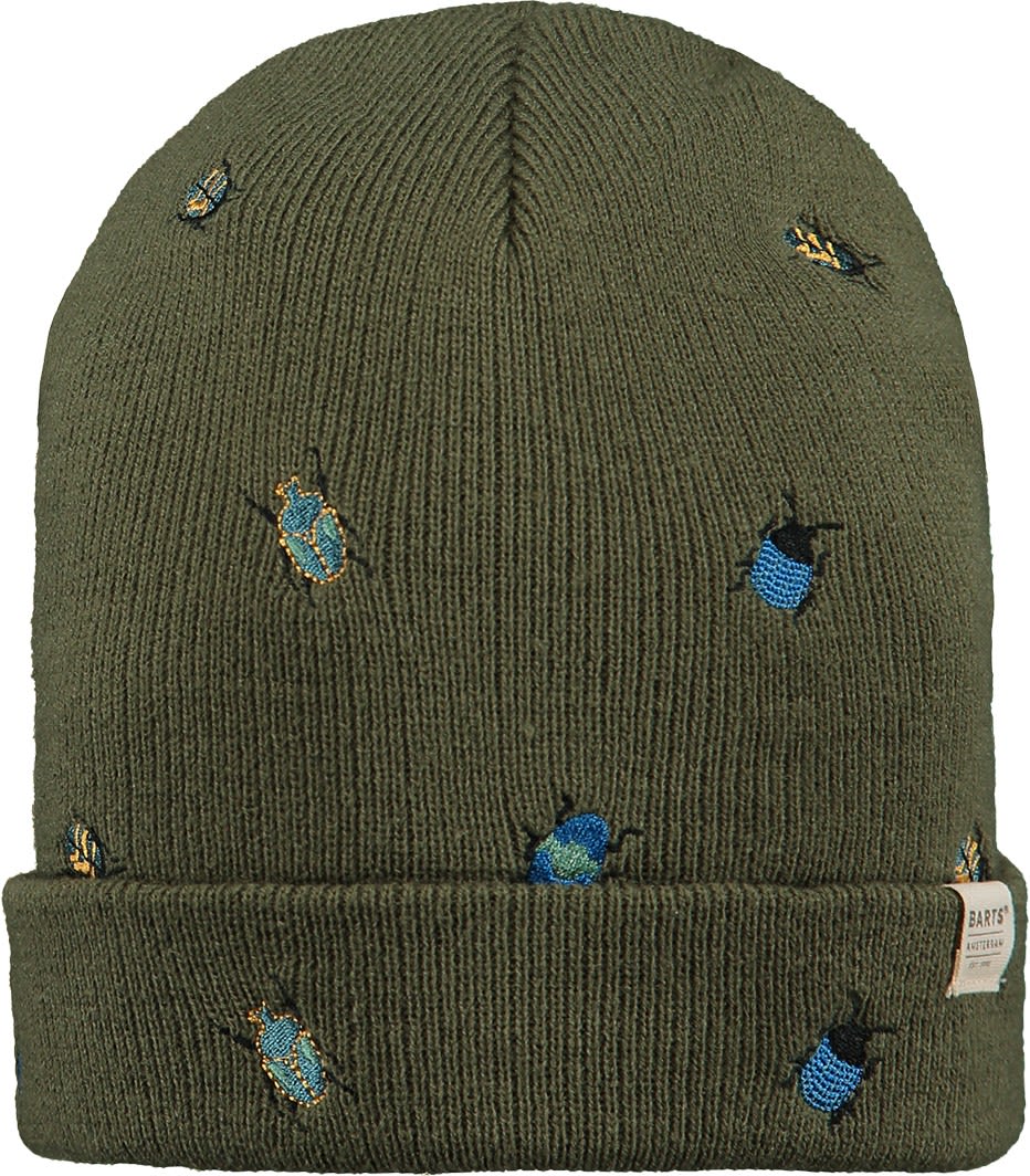 Barts Kids Vinson Beanie Bunt - Oliv- Kopfbedeckungen- Grsse 53 - Farbe Army