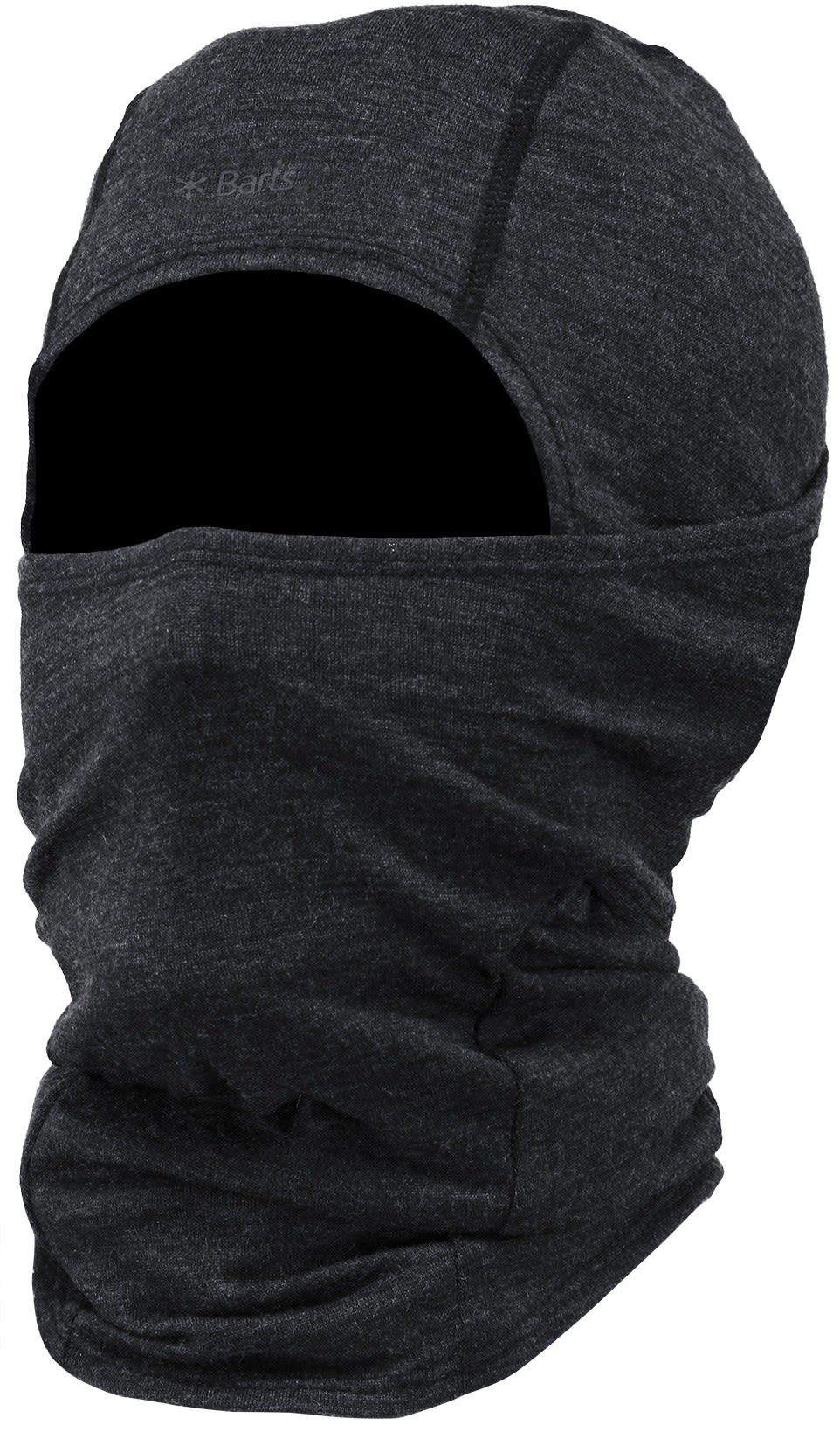 Barts Merino Balaclava Grau- Merino Sturmhauben- Grsse One Size - Farbe Dark Heather