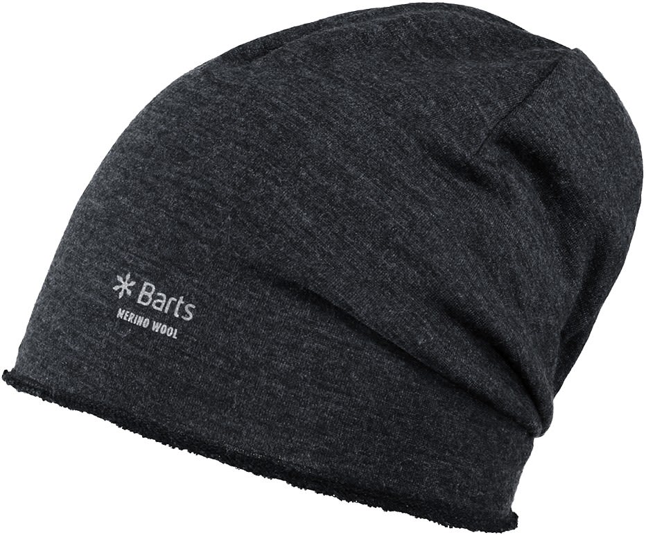 Barts Merino Beanie Grau- Male Merino Kopfbedeckungen- Grsse One Size - Farbe Dark Heather