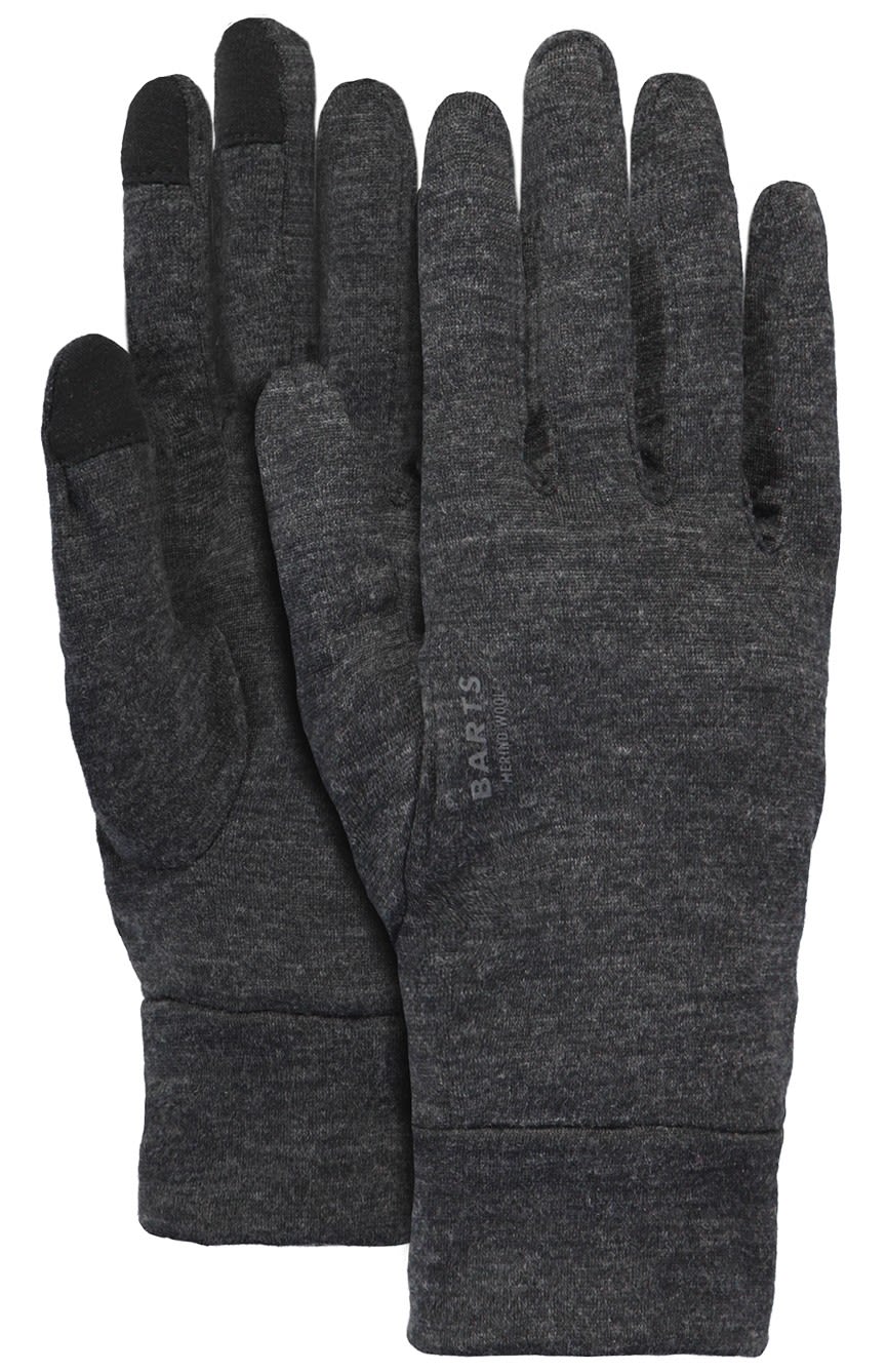 Barts Merino Touch Gloves Grau- Merino Fingerhandschuhe- Grsse Xs-S - Farbe Dark Heather