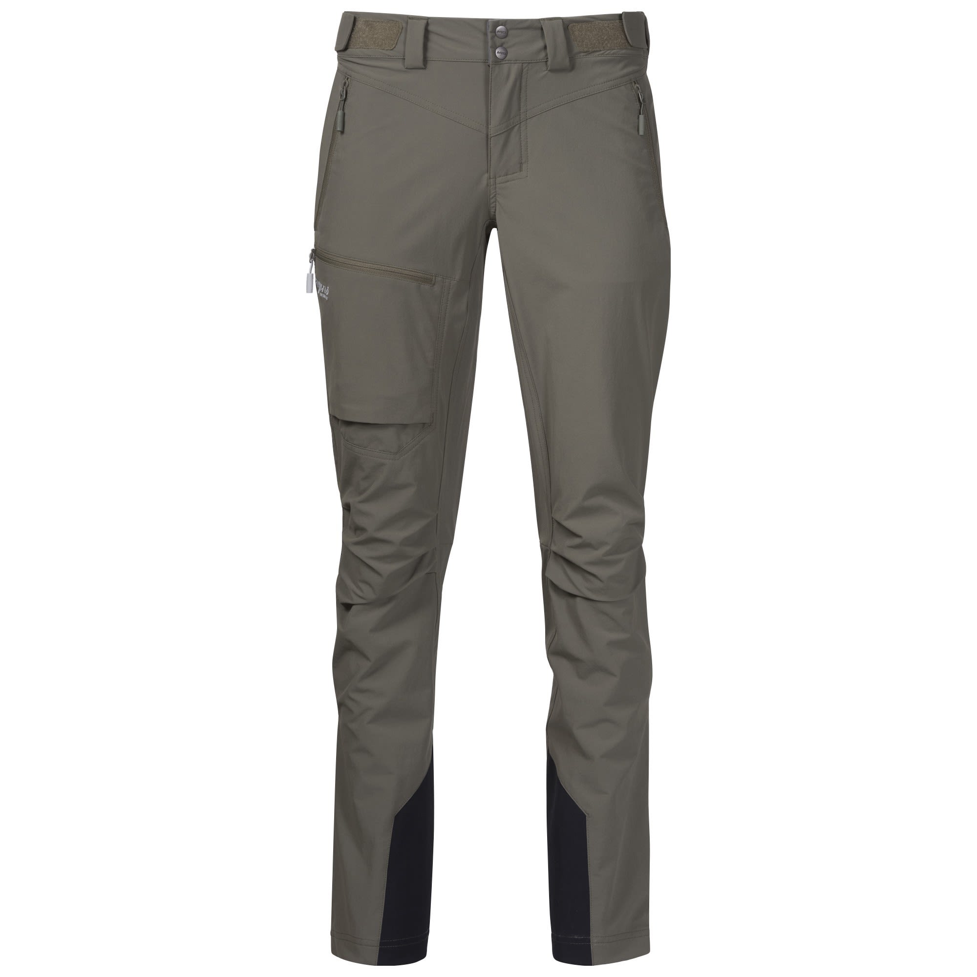Bergans Breheimen Softshell Pants Grn- Female Softshellhosen- Grsse XS - Farbe Green Mud - Aluminium