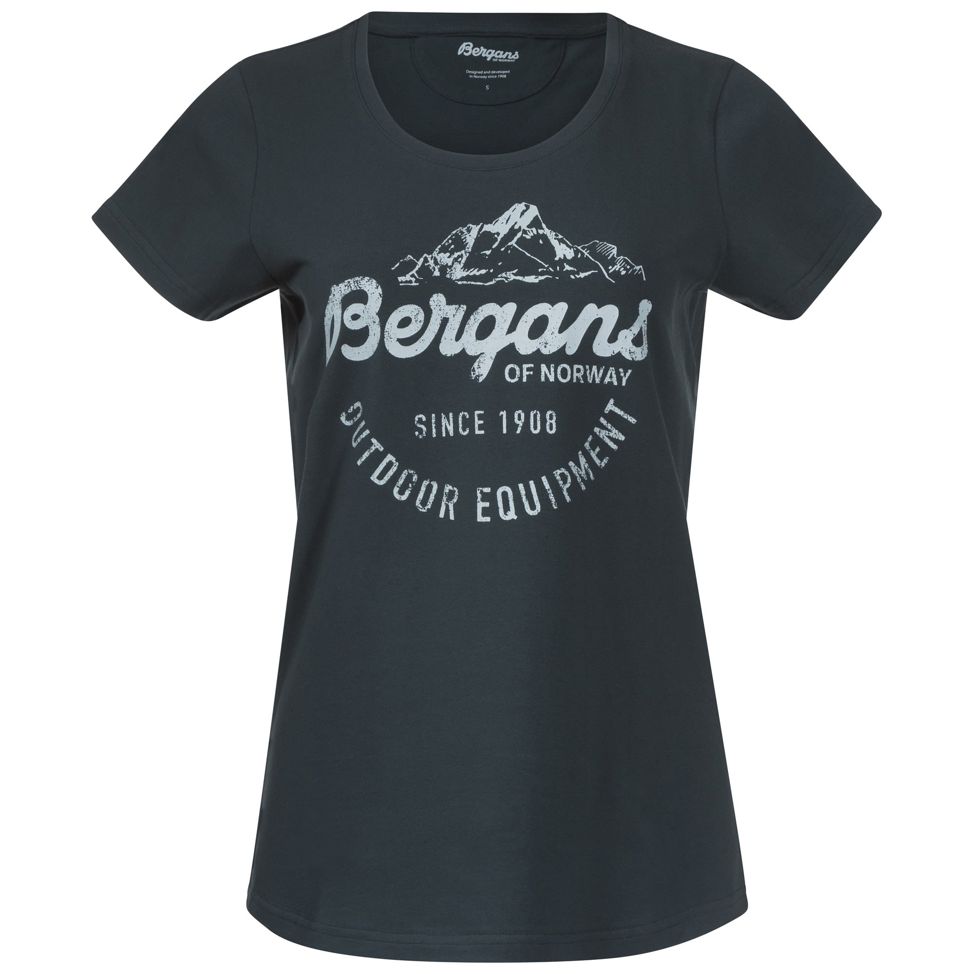 Bergans Classic Tee (Vorgngermodell) Grn- Female T-Shirts- Grsse XS - Farbe Dark Forest Frost - Misty Forest