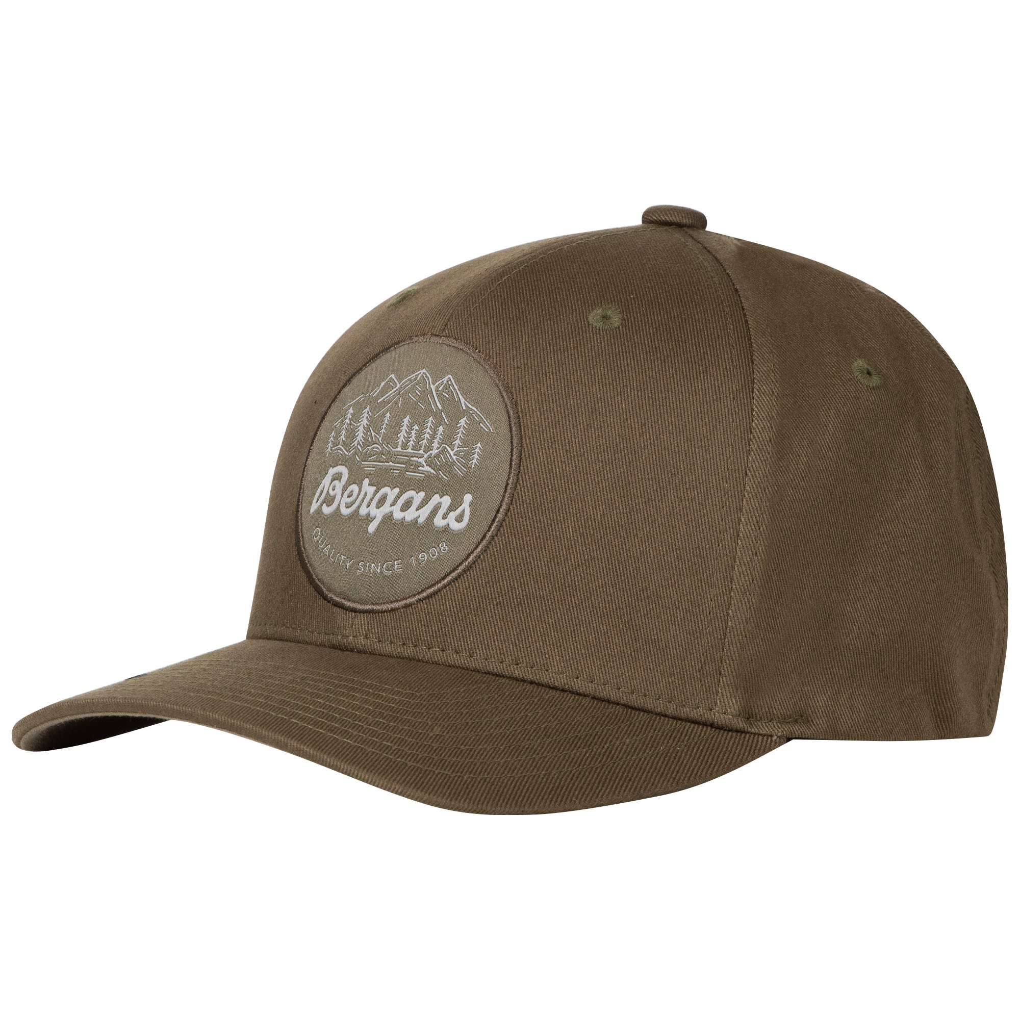 Bergans Nordmarka Epoch Flexfit Cap Braun- Kopfbedeckungen- Grsse L-Xl - Farbe Green Mud
