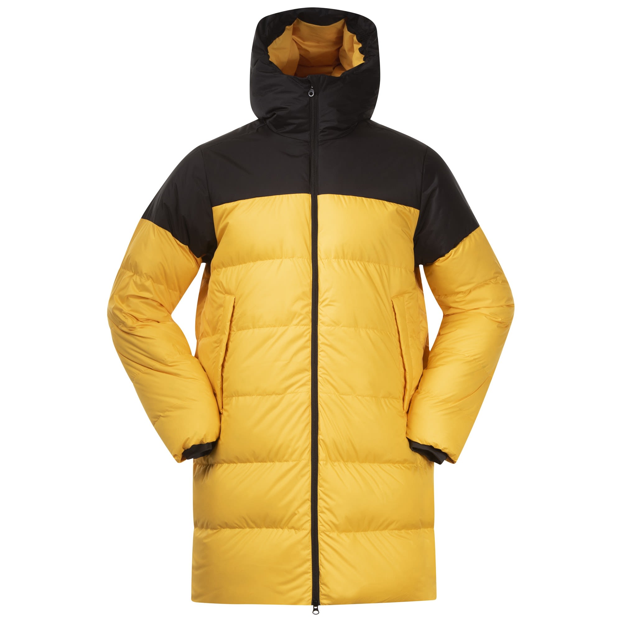 Bergans Oslo Urban Down Parka Colorblock - Gelb- Daunen Isolationsjacken- Grsse XS - Farbe Light Golden Yellow - Black