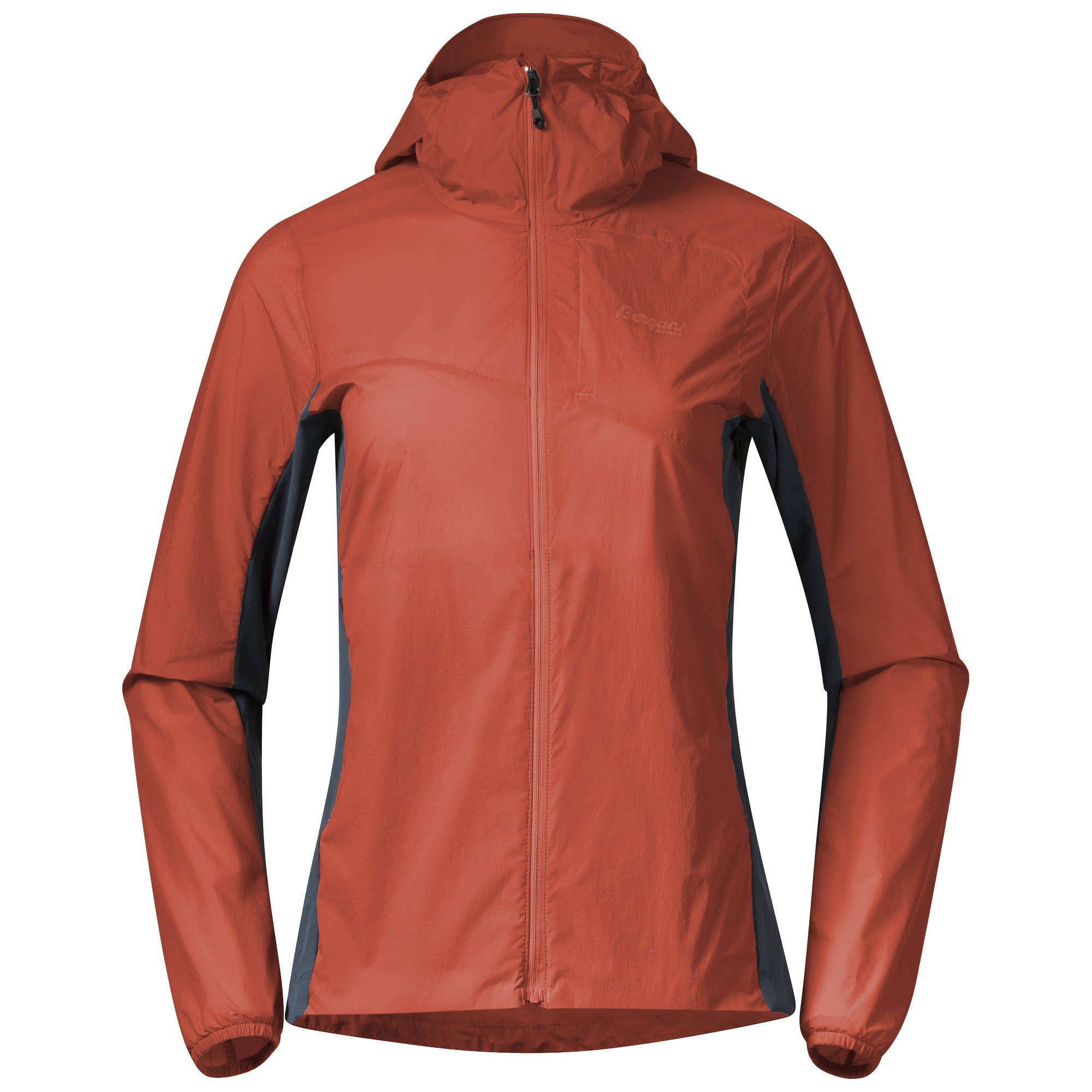 Bergans Rabot LT Windbreaker Jacket Rot- Female Jacken- Grsse XS - Farbe Brick - Orion Blue