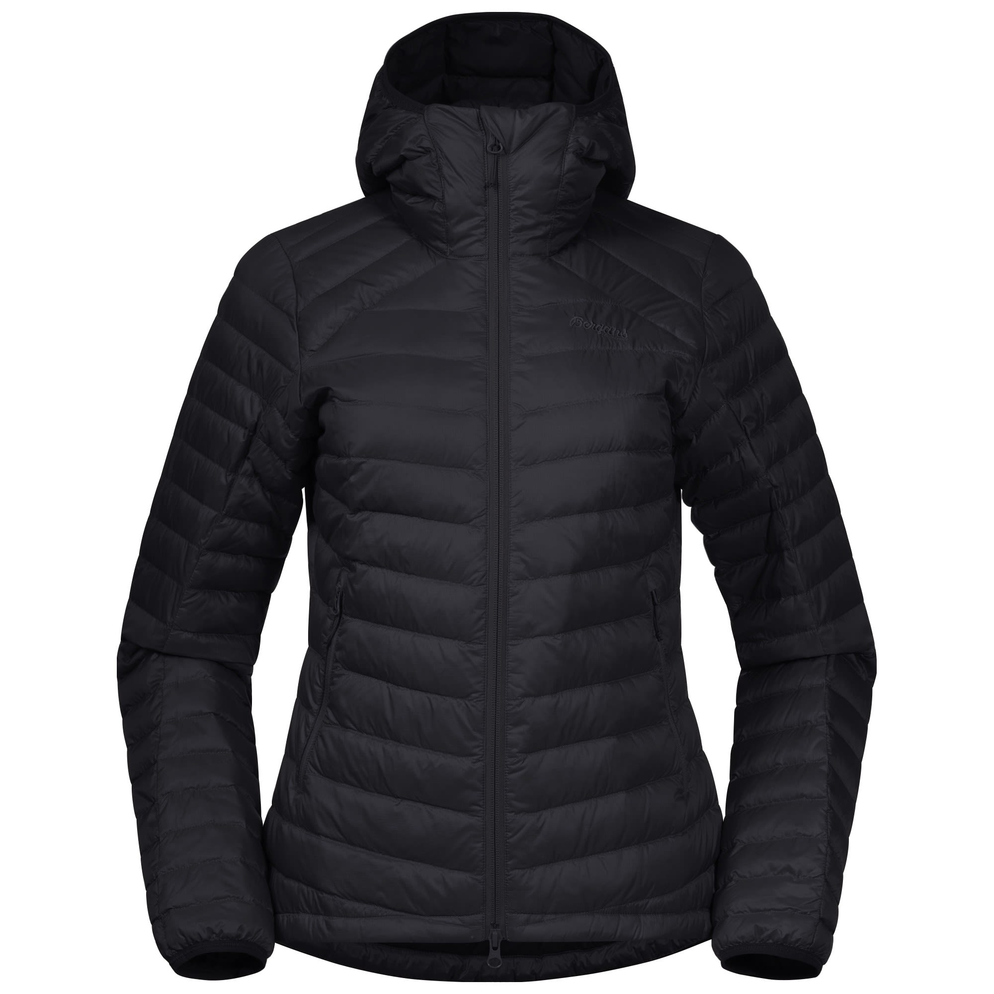 Bergans Roros Down Light Jacket W-Hood Schwarz- Female Daunen Anoraks- Grsse XS - Farbe Black