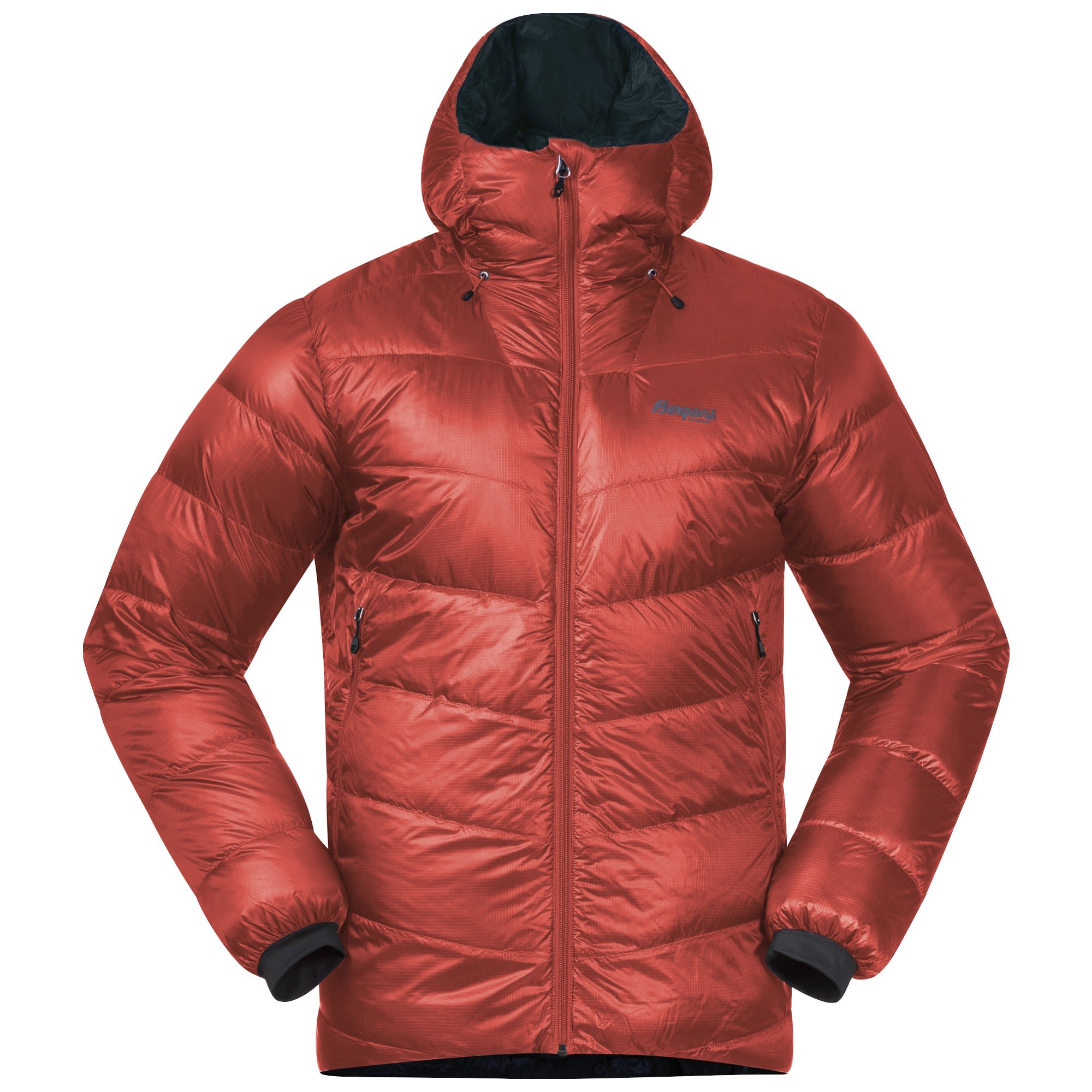 Bergans Senja Down Jacket Rot- Male Daunen Anoraks- Grsse S - Farbe Brick - Orion Blue