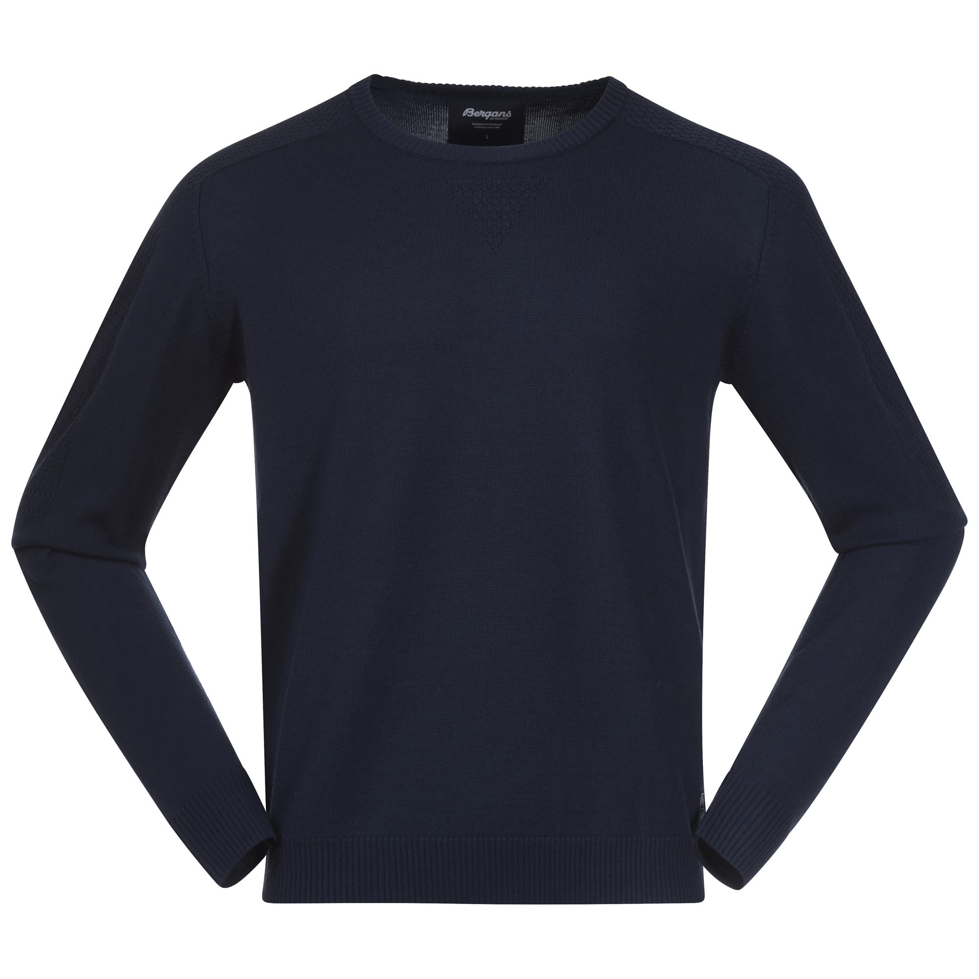 Bergans Solli Wool Sweater Blau- Male Merino Freizeitpullover- Grsse S - Farbe Navy Blue