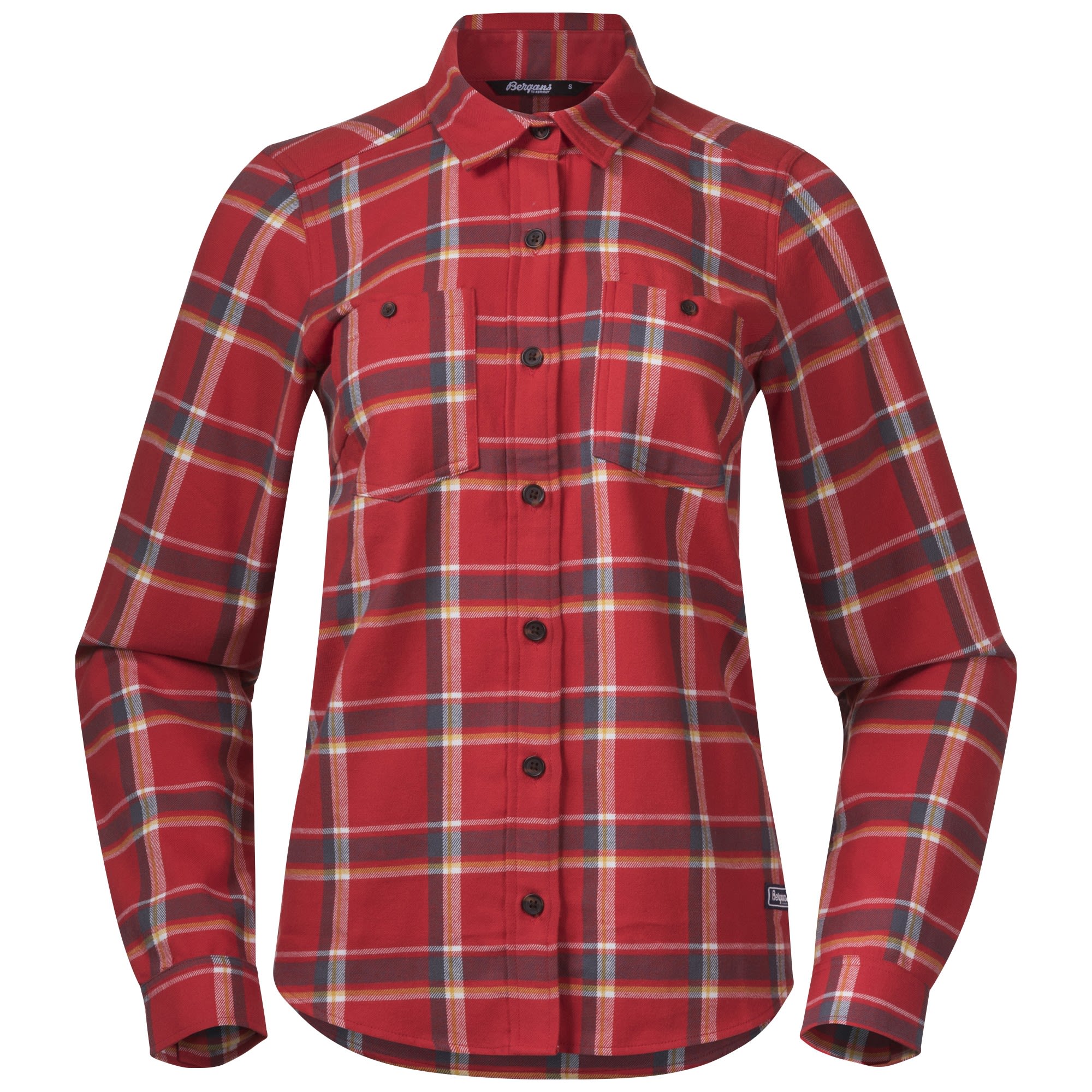 Bergans Tovdal Shirt Kariert - Rot- Female Hemden- Grsse L - Farbe Red Sand Check
