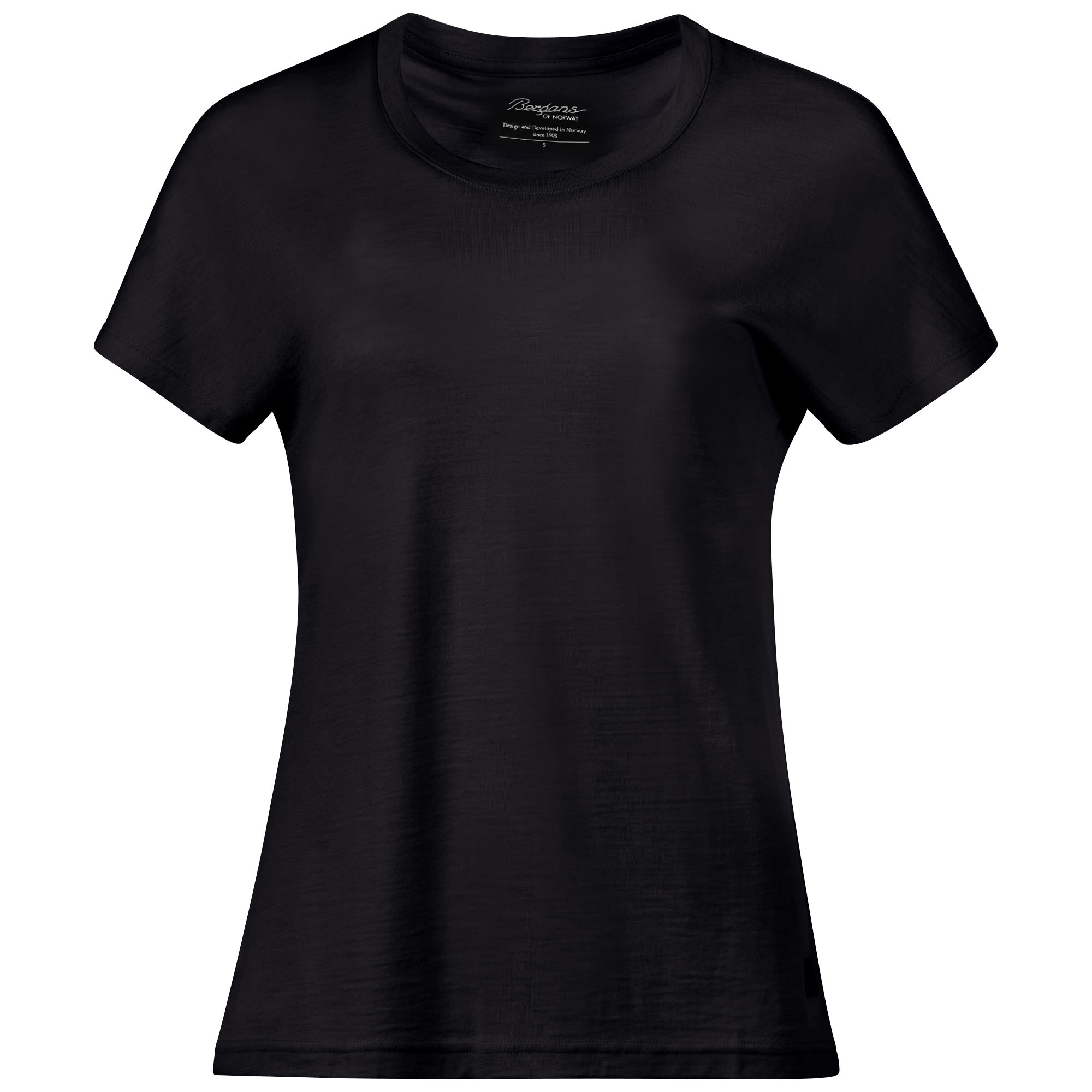 Bergans Urban Wool Tee Schwarz- Female Merino Kurzarm-Shirts- Grsse XS - Farbe Black