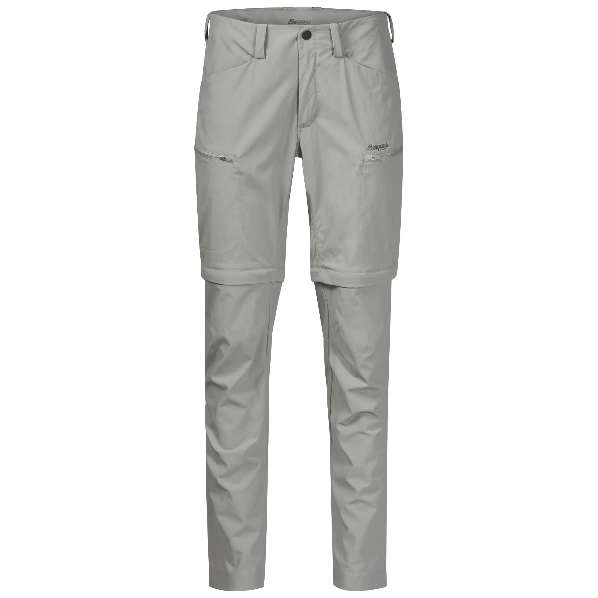 Bergans Utne Zipoff Pants Grau- Female Lange Hosen- Grsse XS - Farbe Light Green Mud