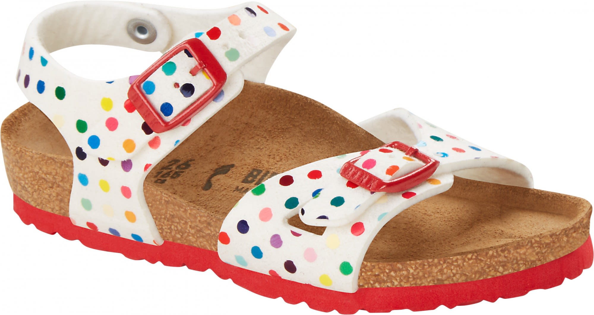 Birkenstock Kids RIO MF Digital Dots Schmal Weiss- Sandalen- Grsse EU 26 - Farbe Digital Dots White