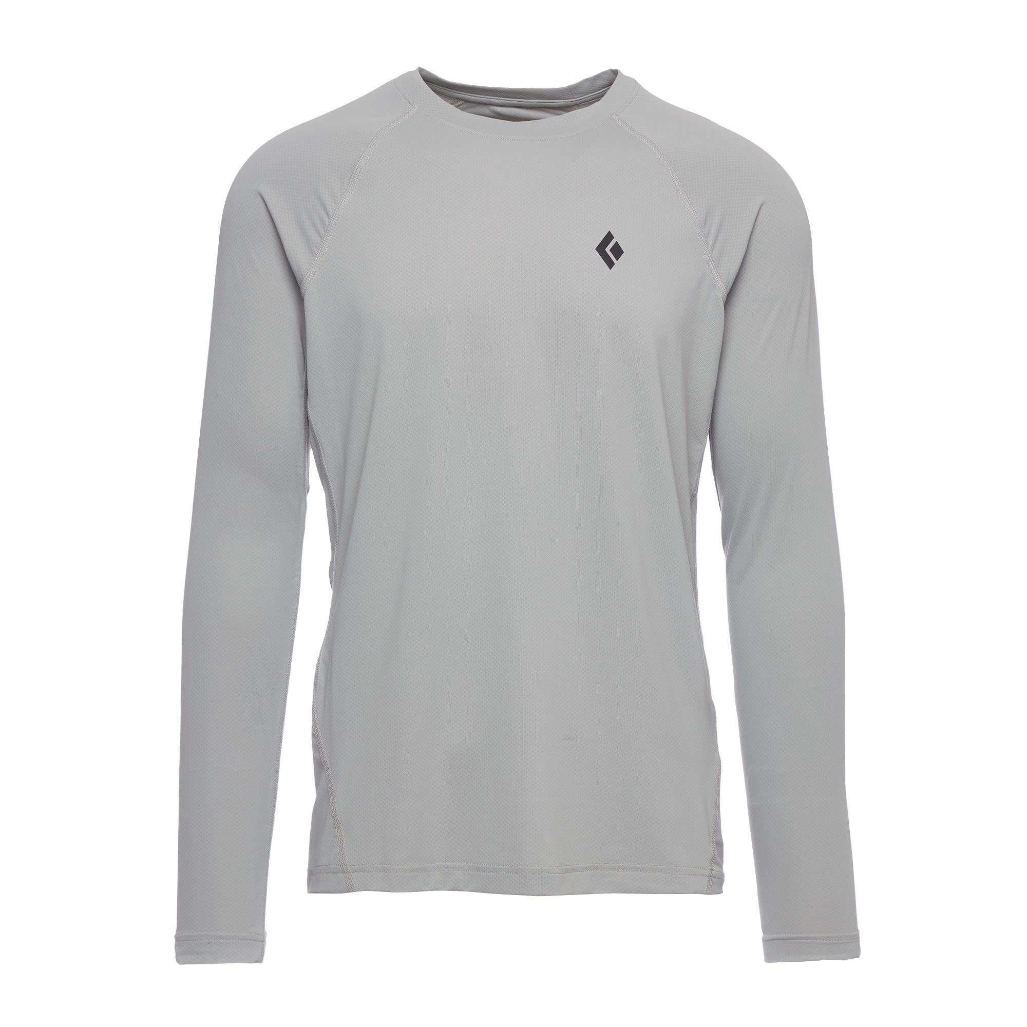Black Diamond Alpenglow Crew Grau- Male Langarm-Shirts- Grsse S - Farbe Pewter