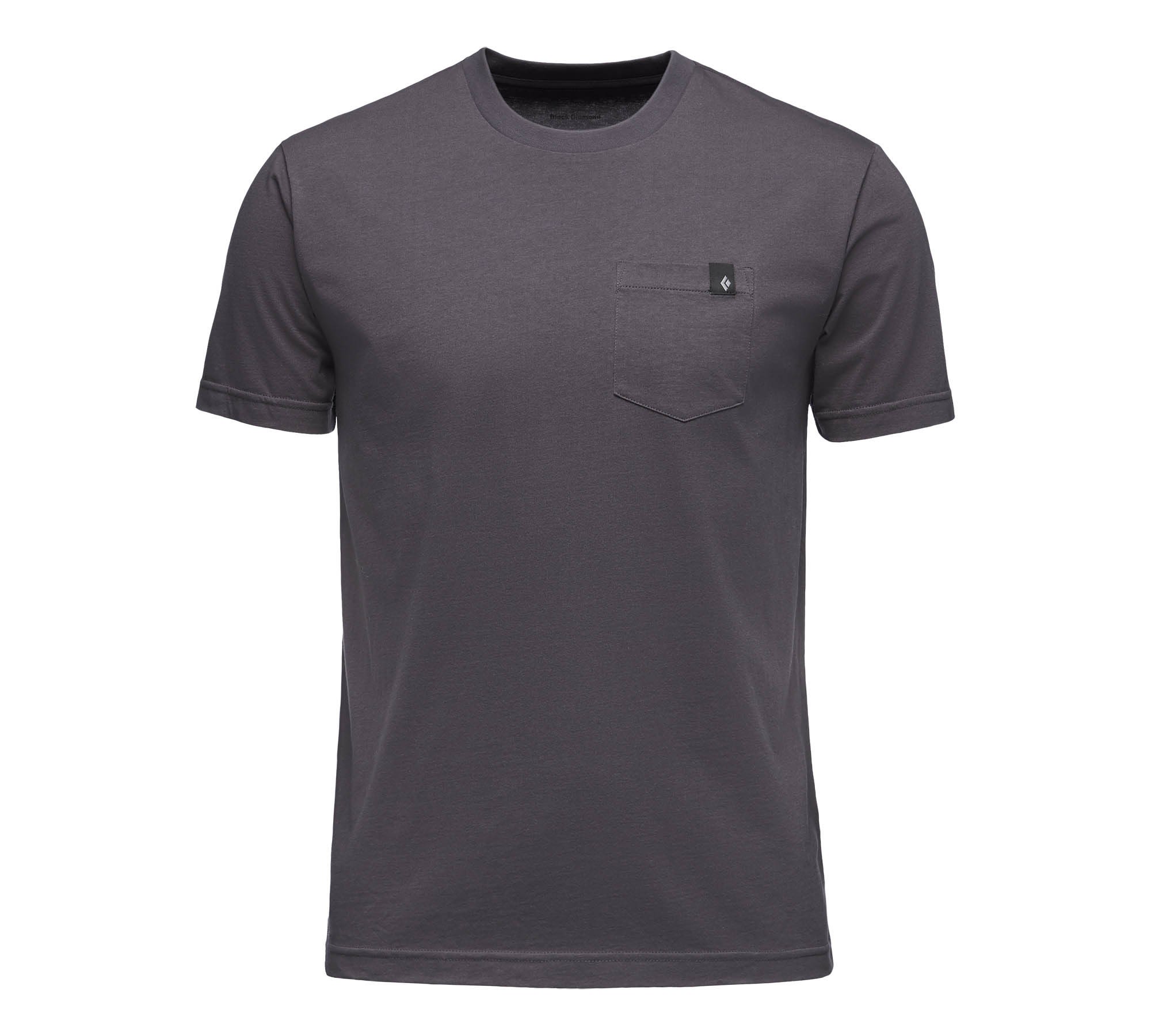 Black Diamond Crag Pocket Tee Grau- Male Kurzarm-Shirts- Grsse L - Farbe Carbon