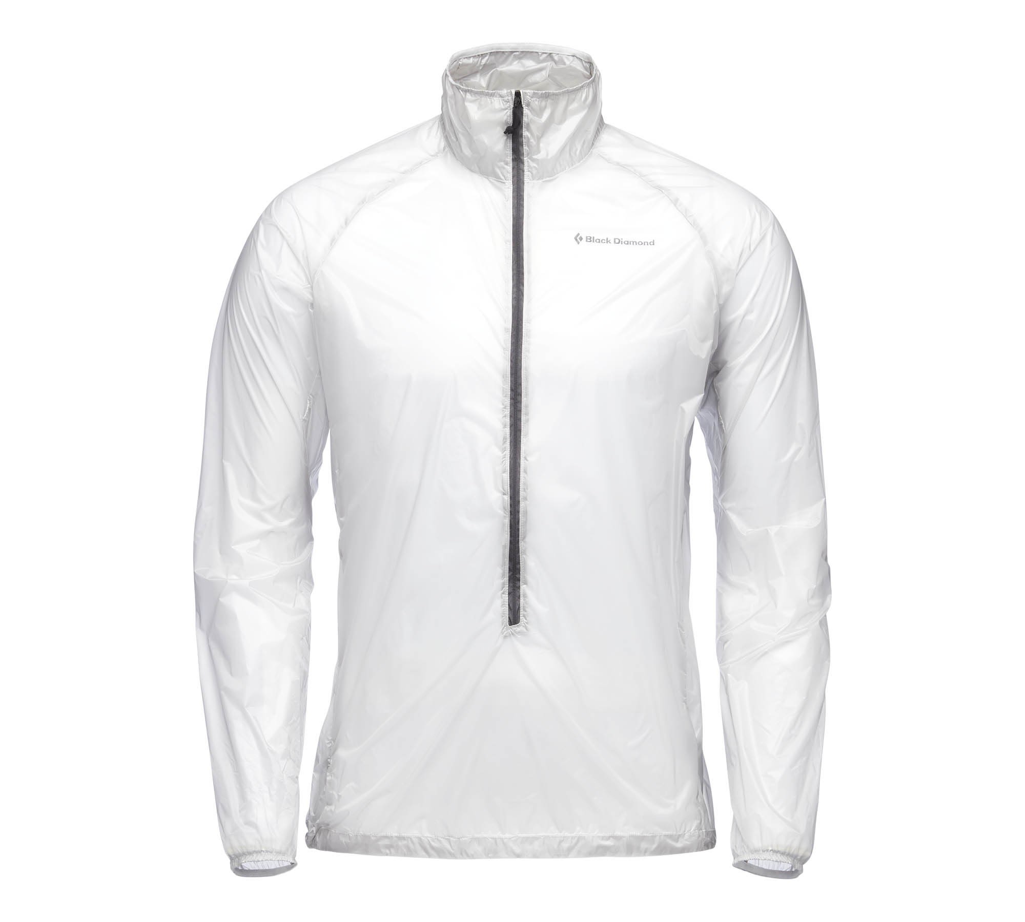 Black Diamond Deploy Wind Shell Weiss- Male Anoraks- Grsse M - Farbe Alloy